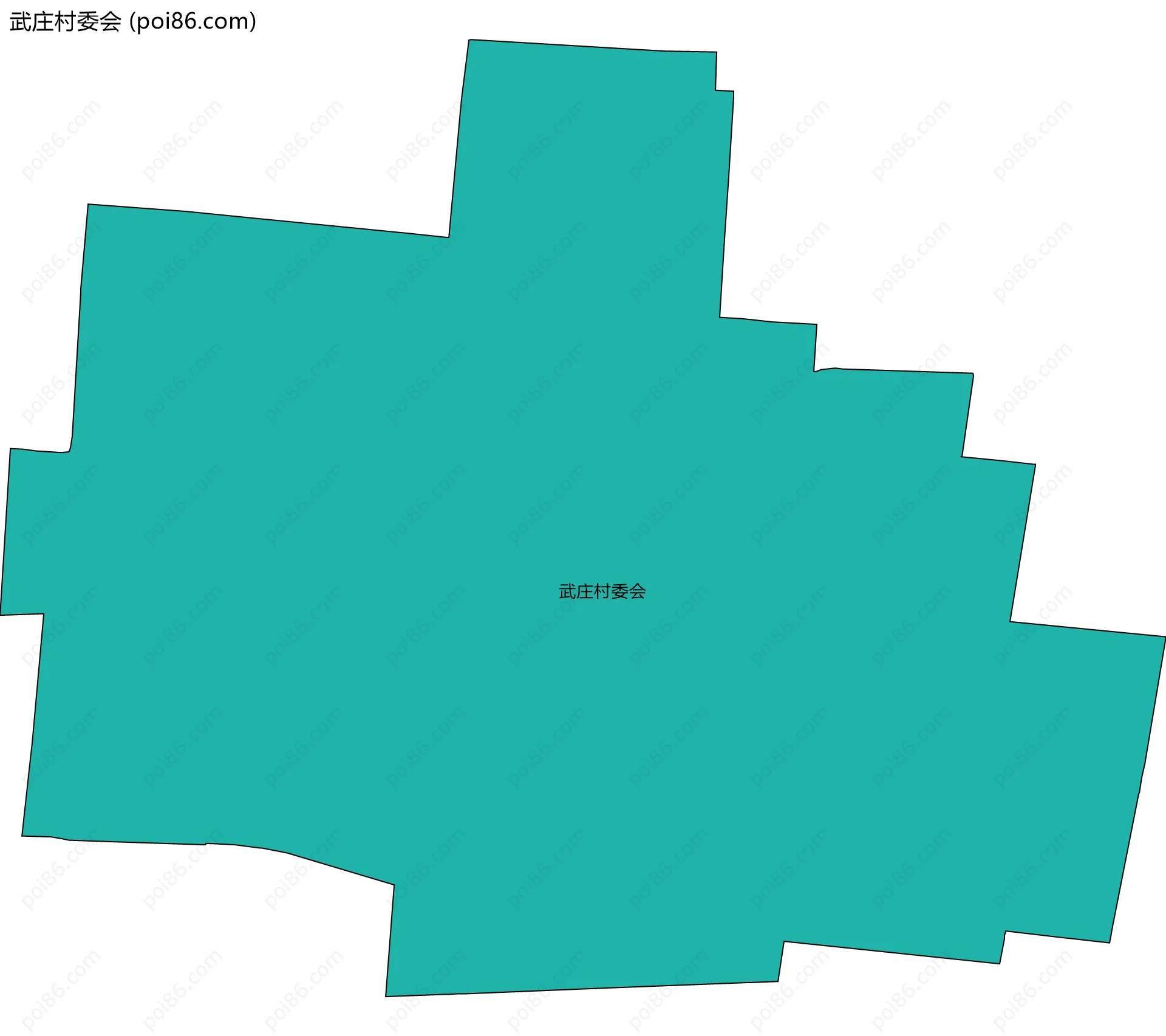 武庄村委会边界地图