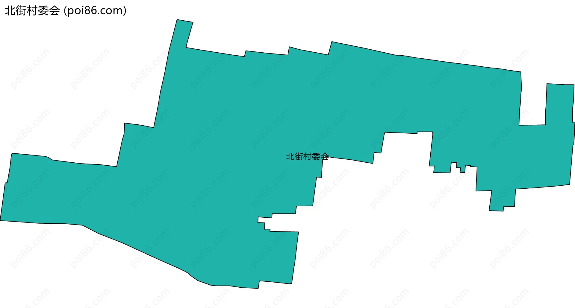 北街村委会边界地图