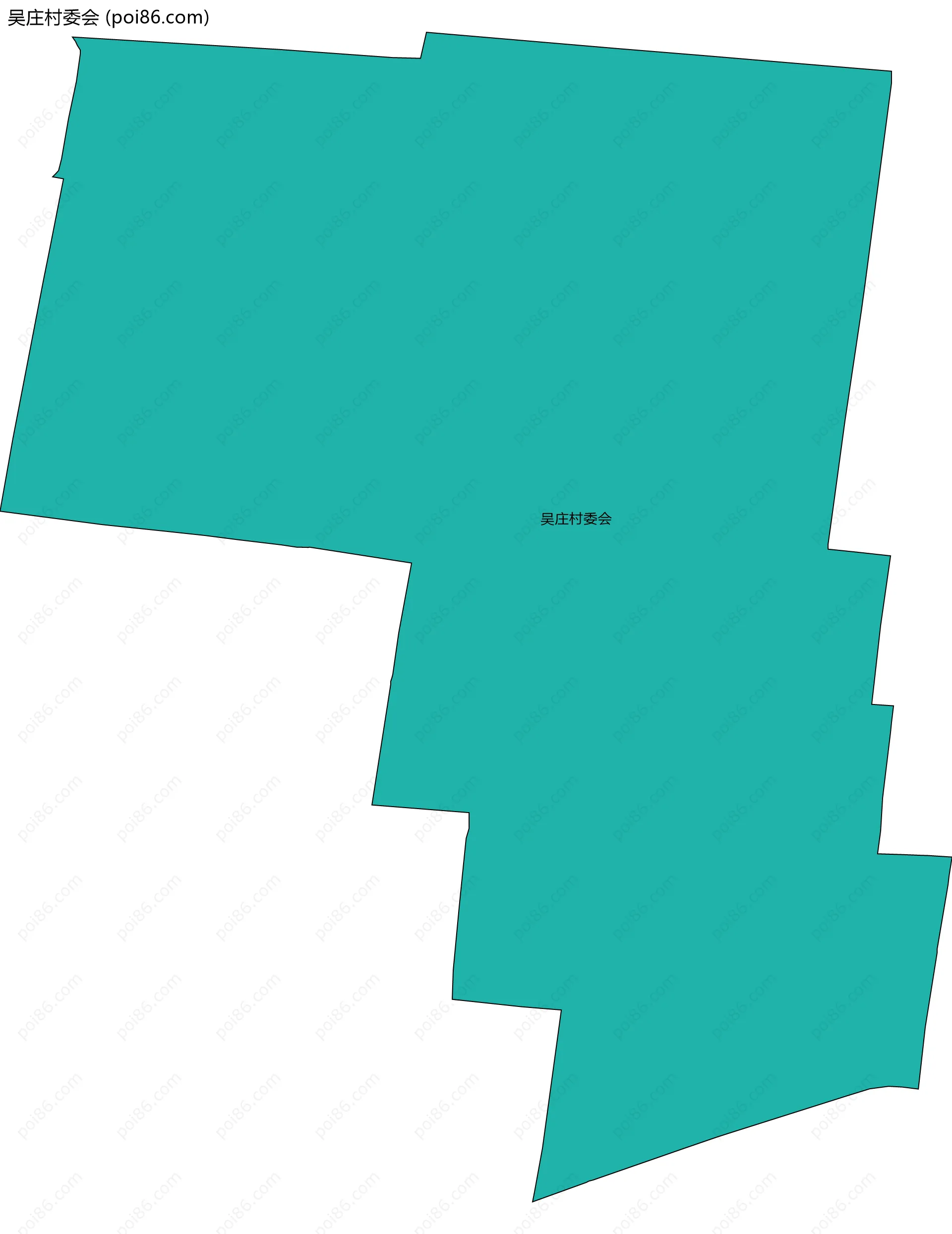 吴庄村委会边界地图