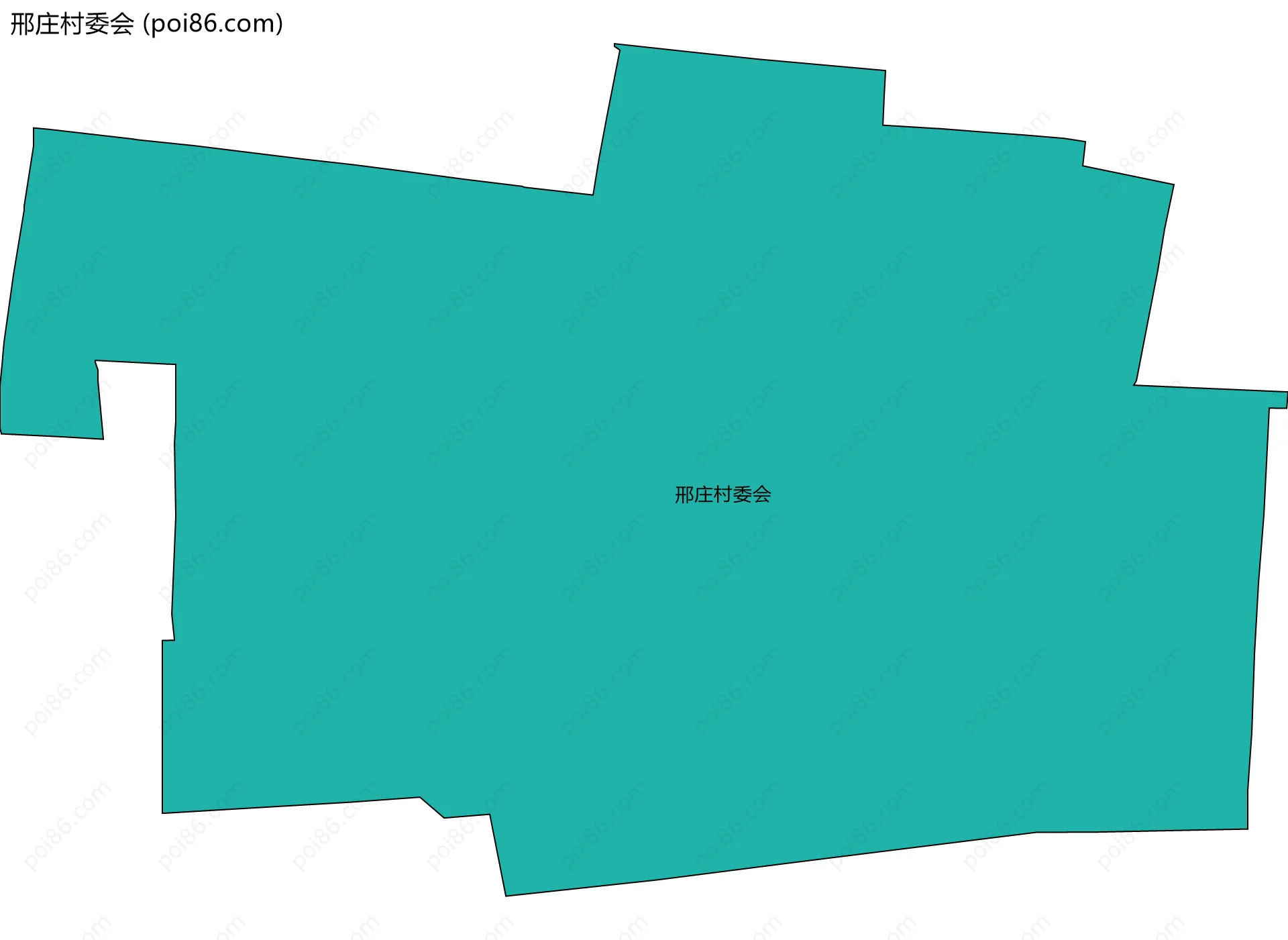 邢庄村委会边界地图