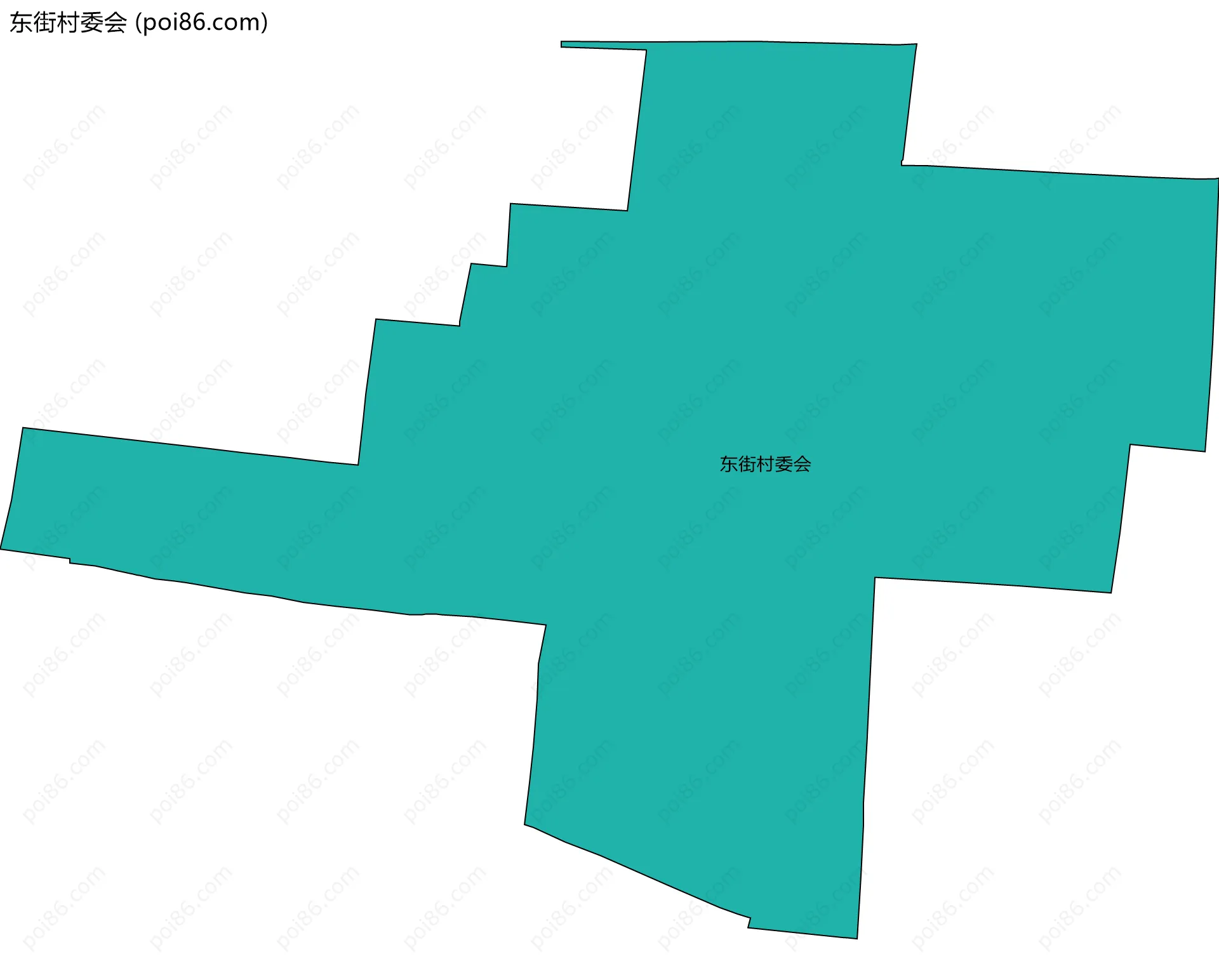 东街村委会边界地图
