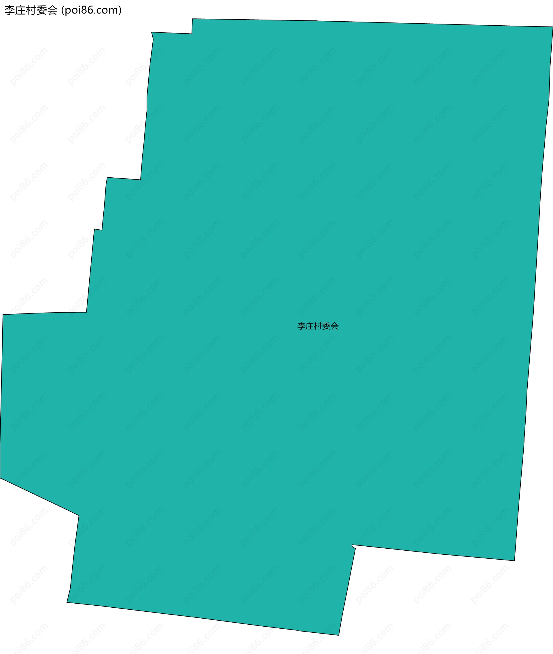 李庄村委会边界地图