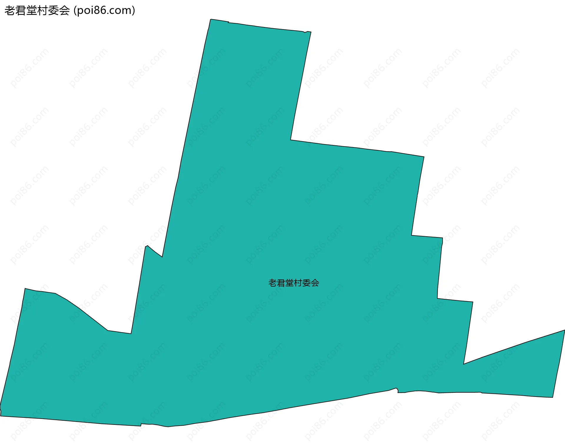 老君堂村委会边界地图