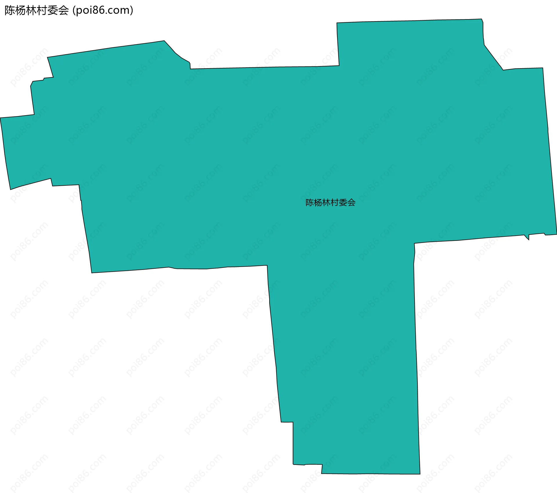 陈杨林村委会边界地图