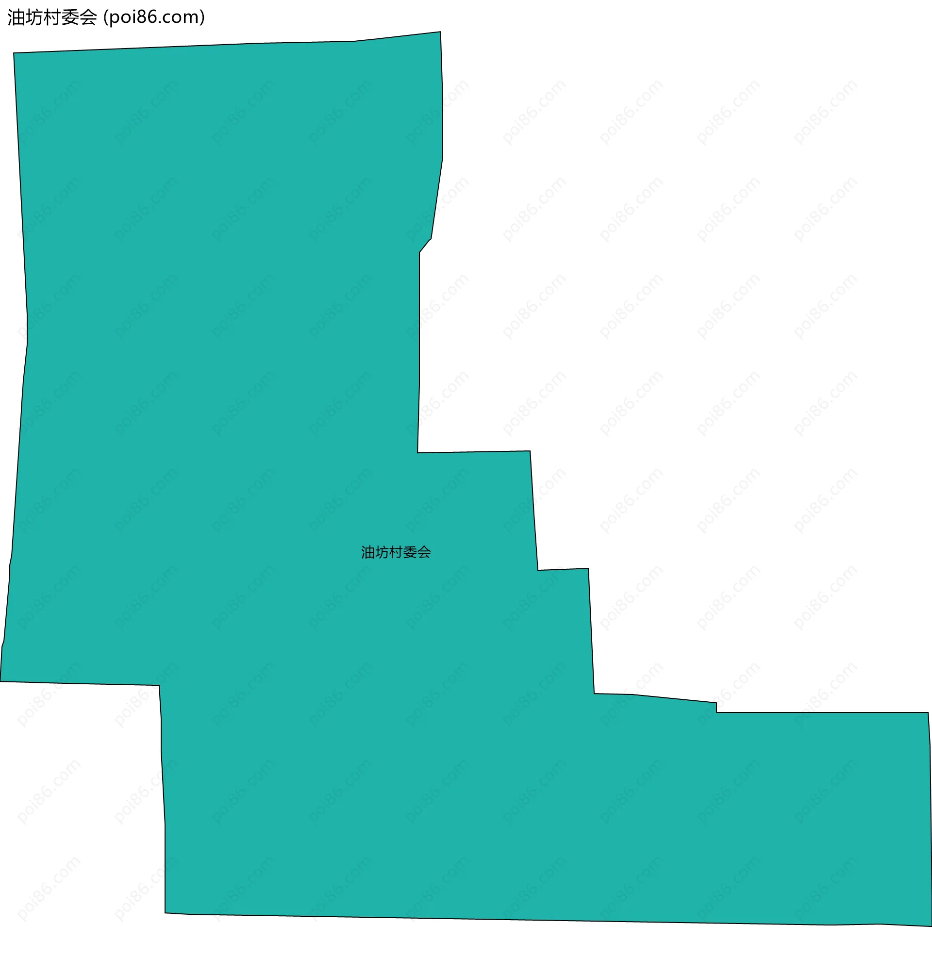 油坊村委会边界地图