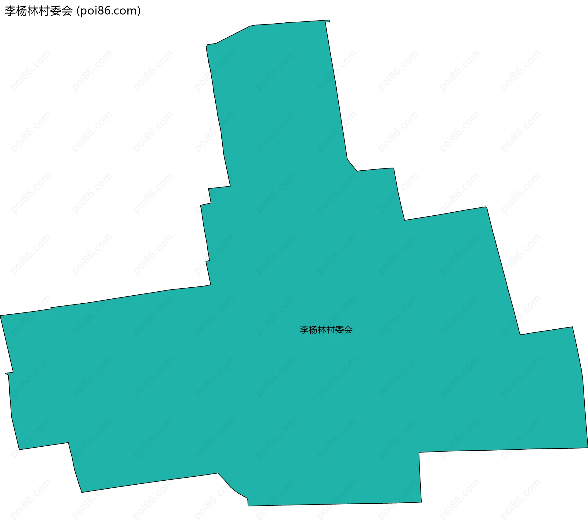 李杨林村委会边界地图