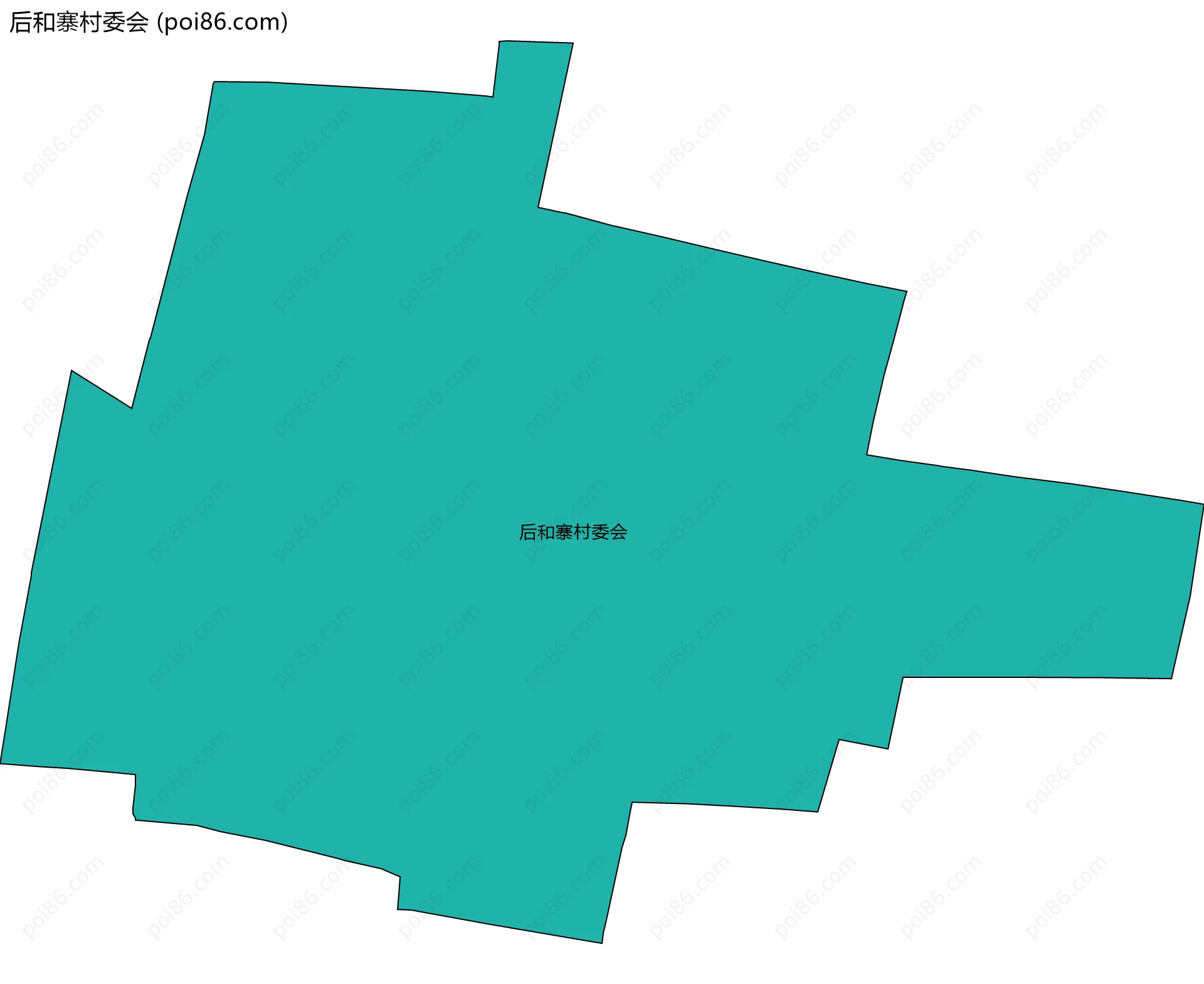 后和寨村委会边界地图