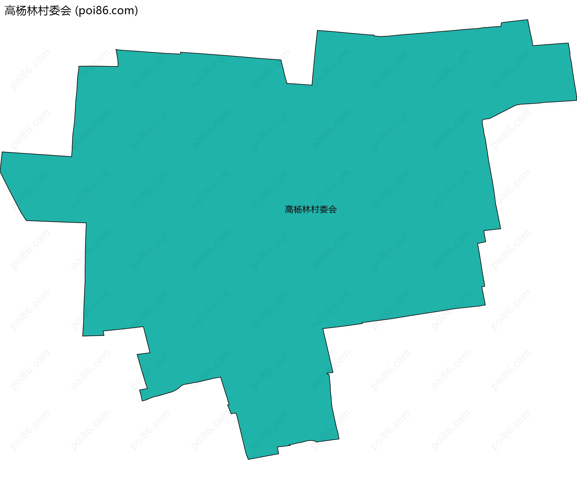 高杨林村委会边界地图