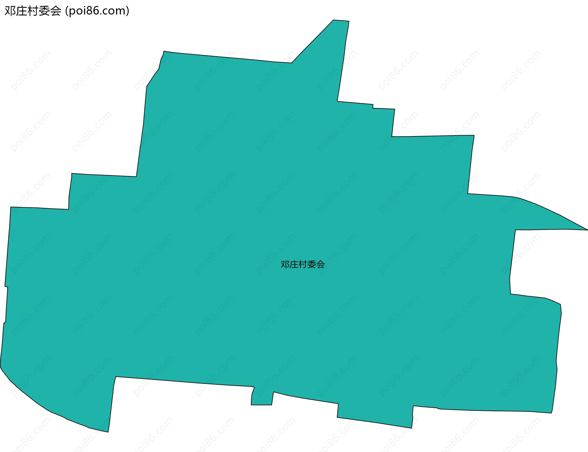 邓庄村委会边界地图