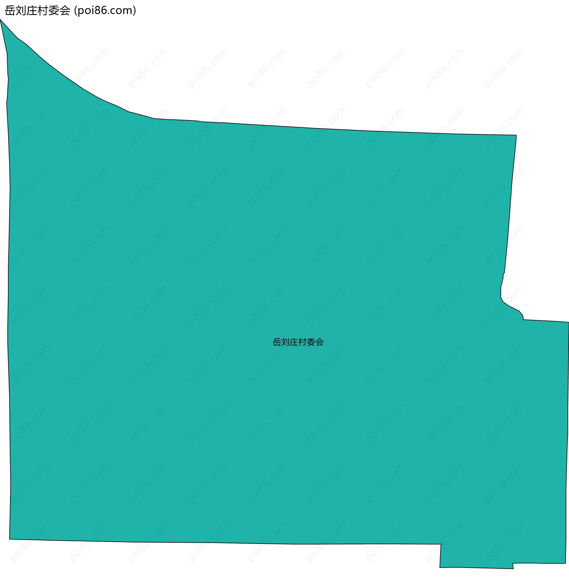 岳刘庄村委会边界地图