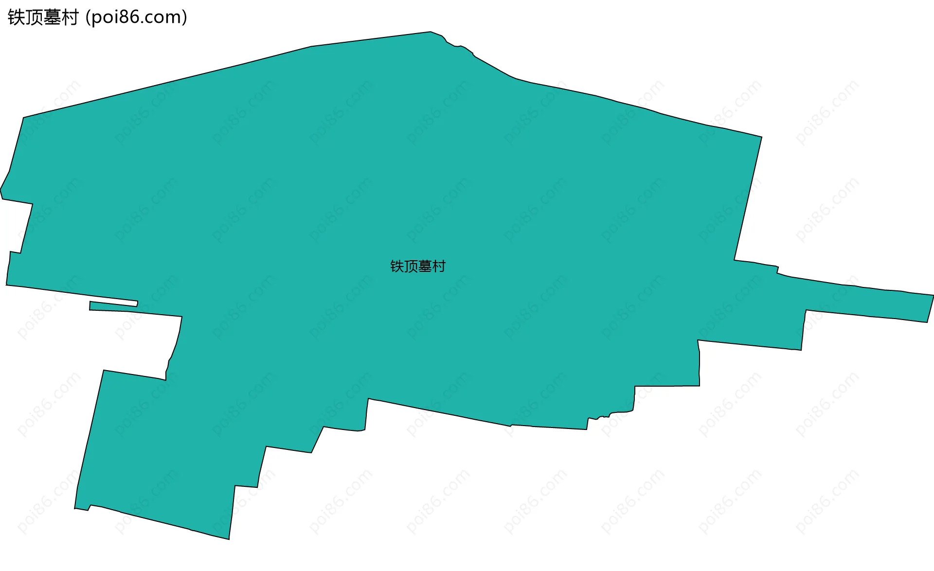 铁顶墓村边界地图