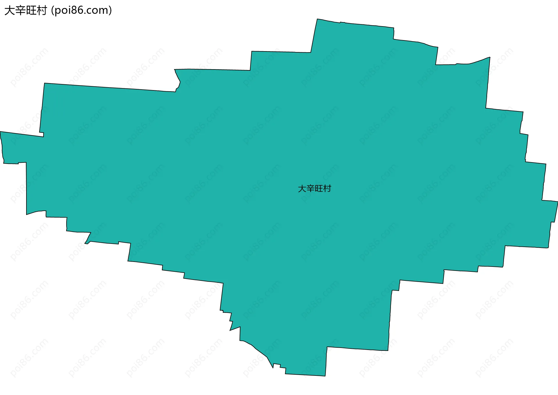 大辛旺村边界地图