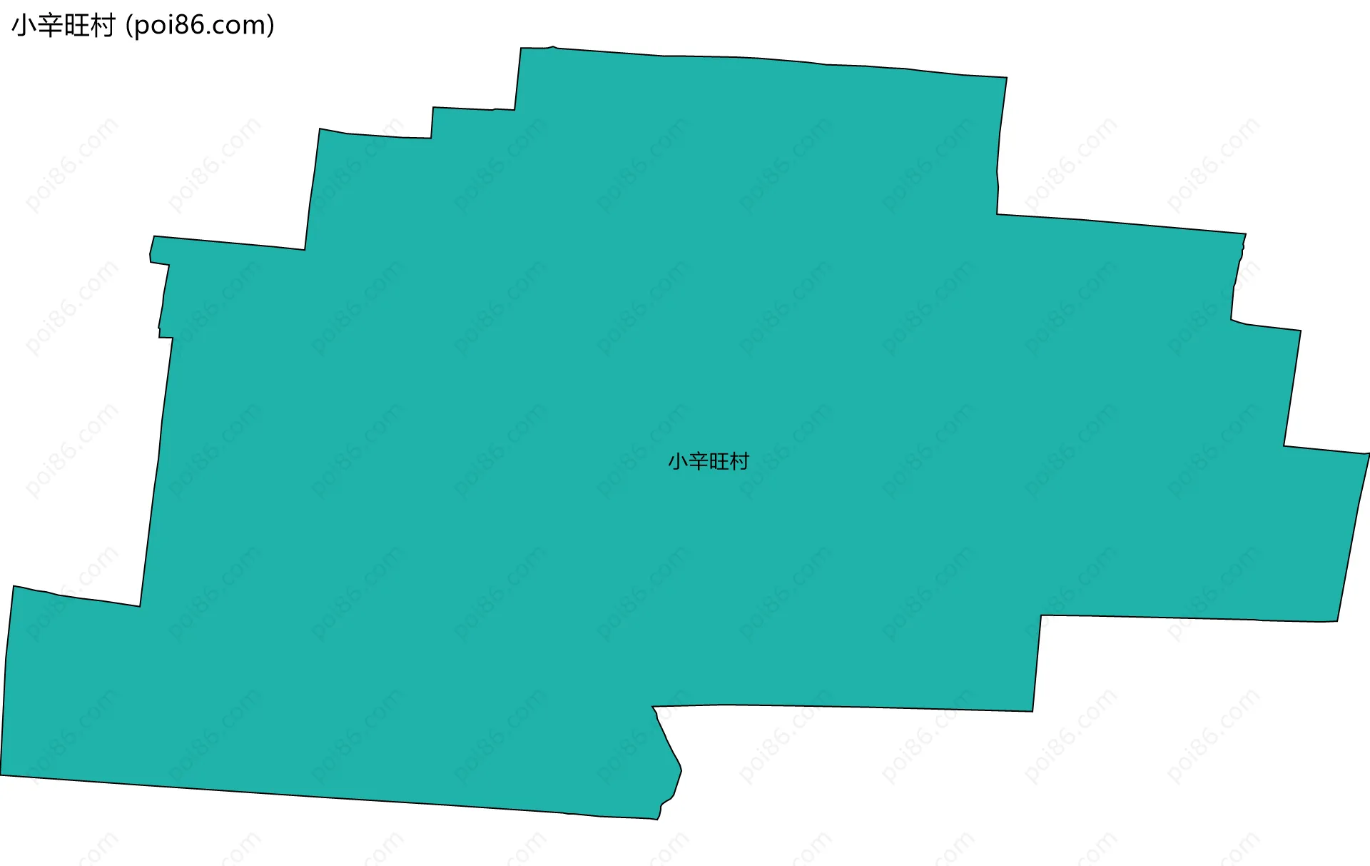 小辛旺村边界地图