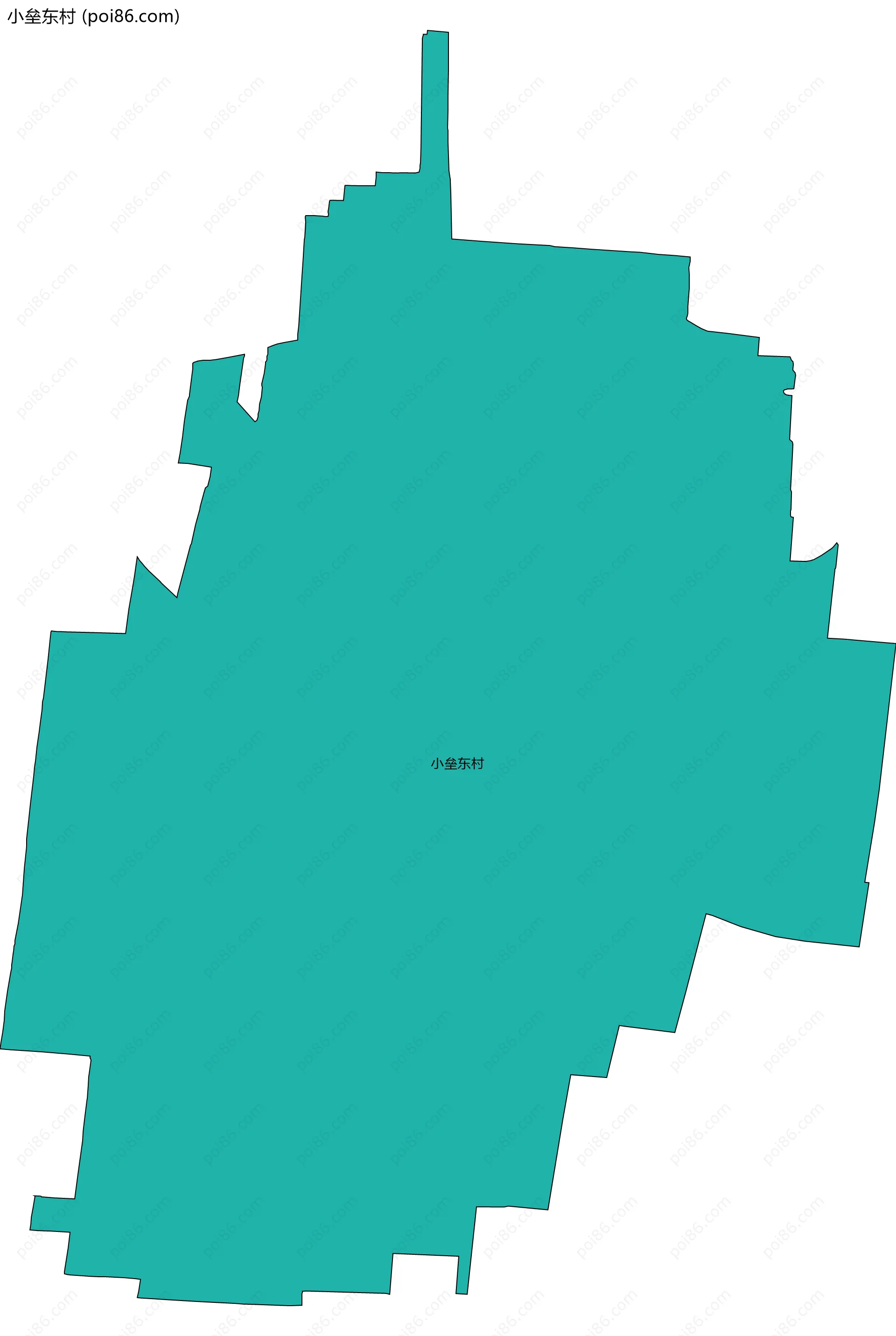 小垒东村边界地图