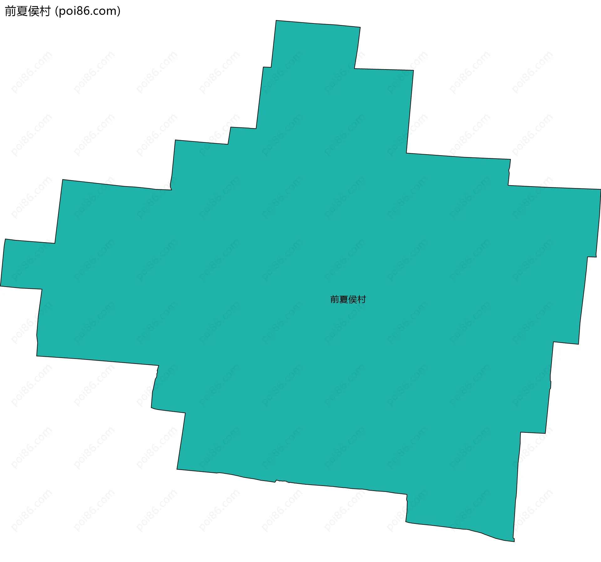 前夏侯村边界地图