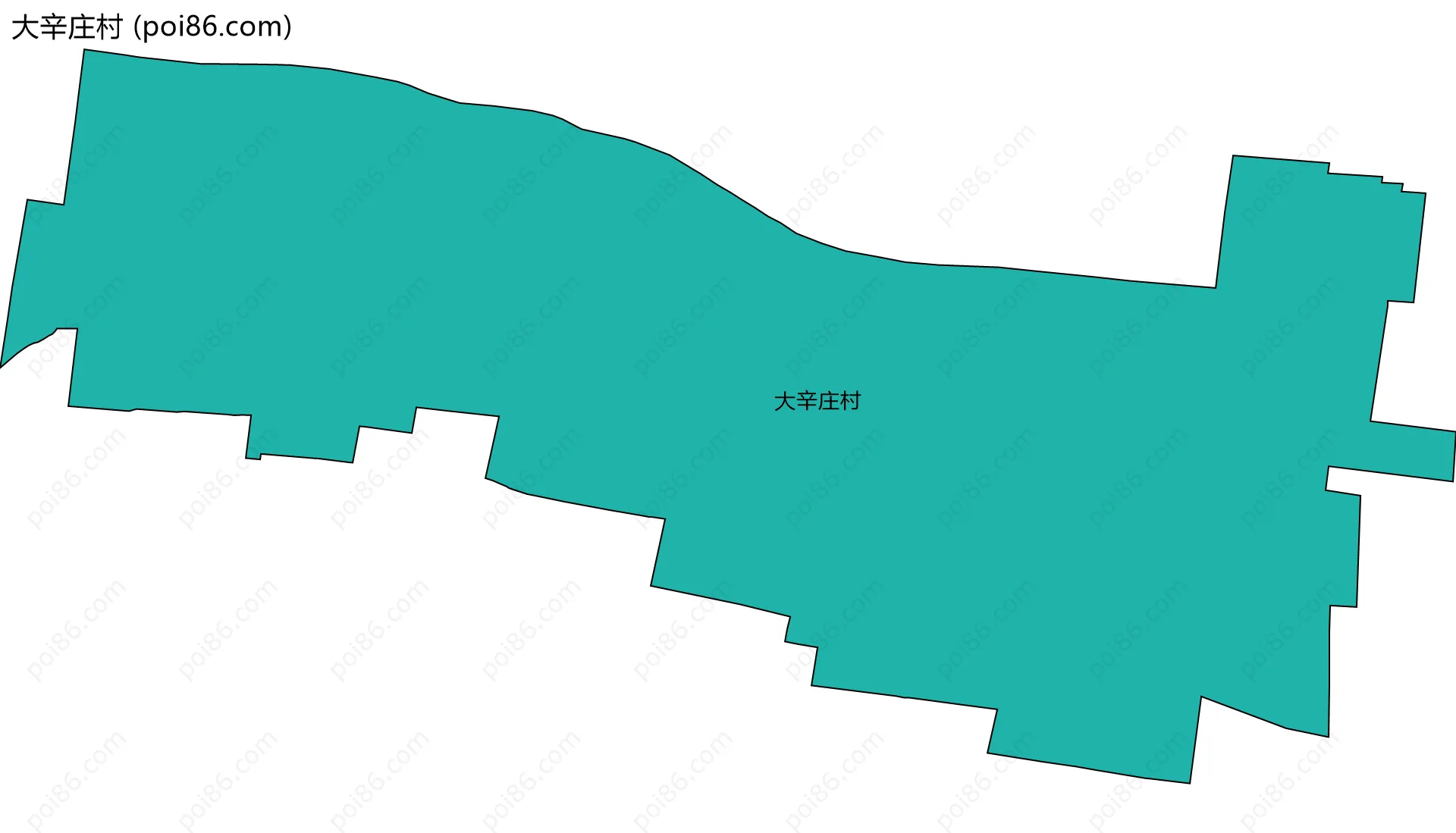 大辛庄村边界地图