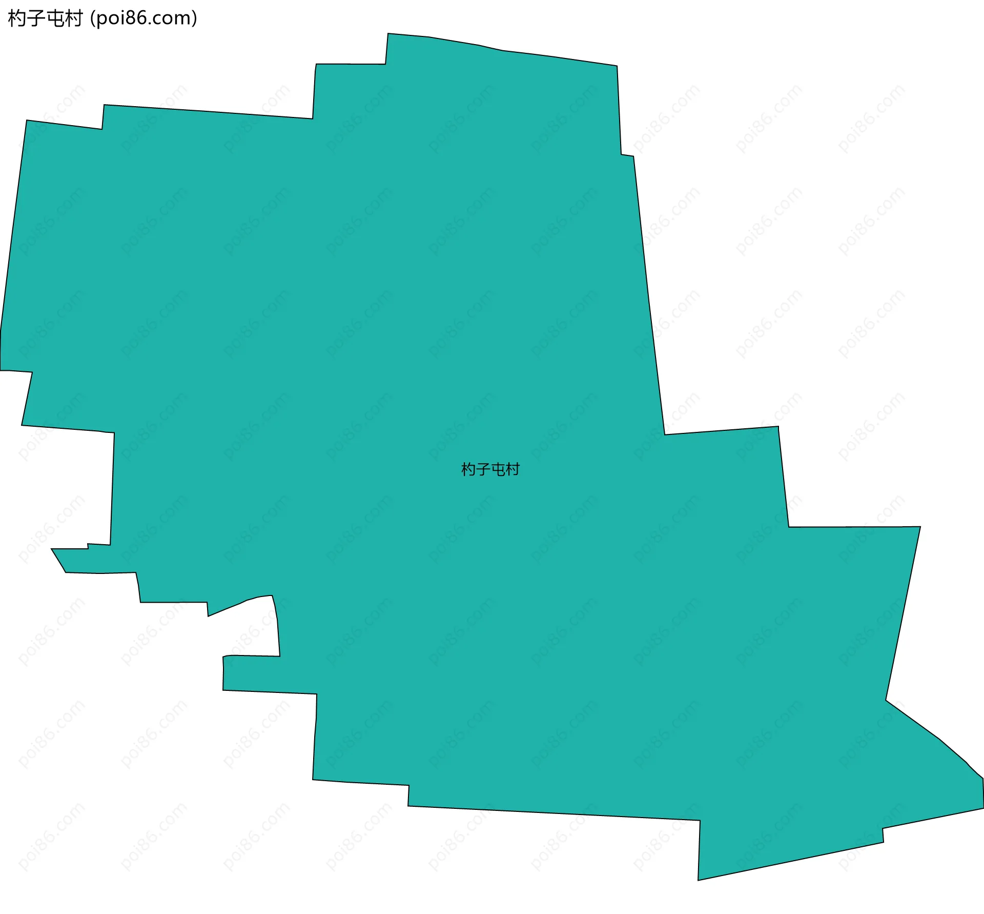 杓子屯村边界地图