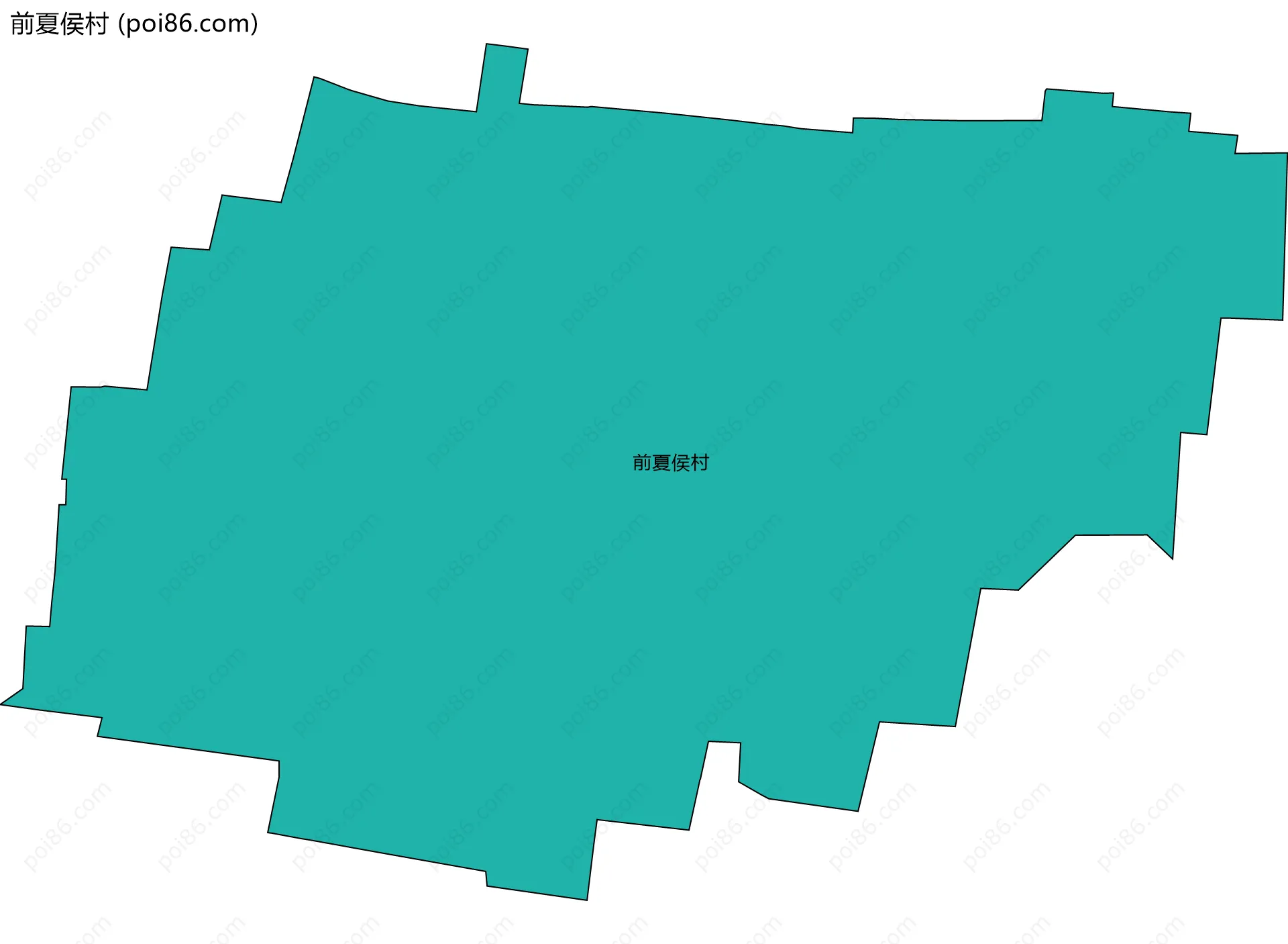 前夏侯村边界地图