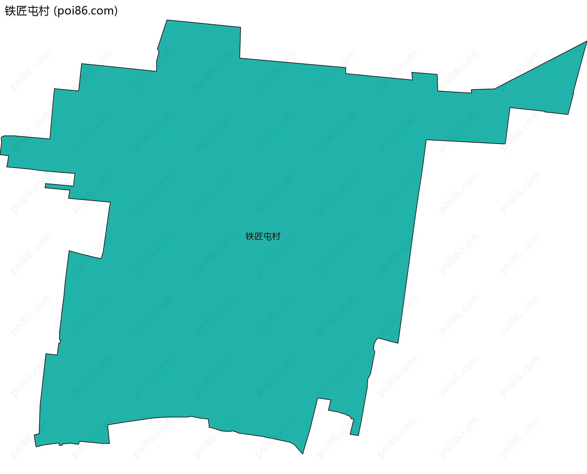 铁匠屯村边界地图