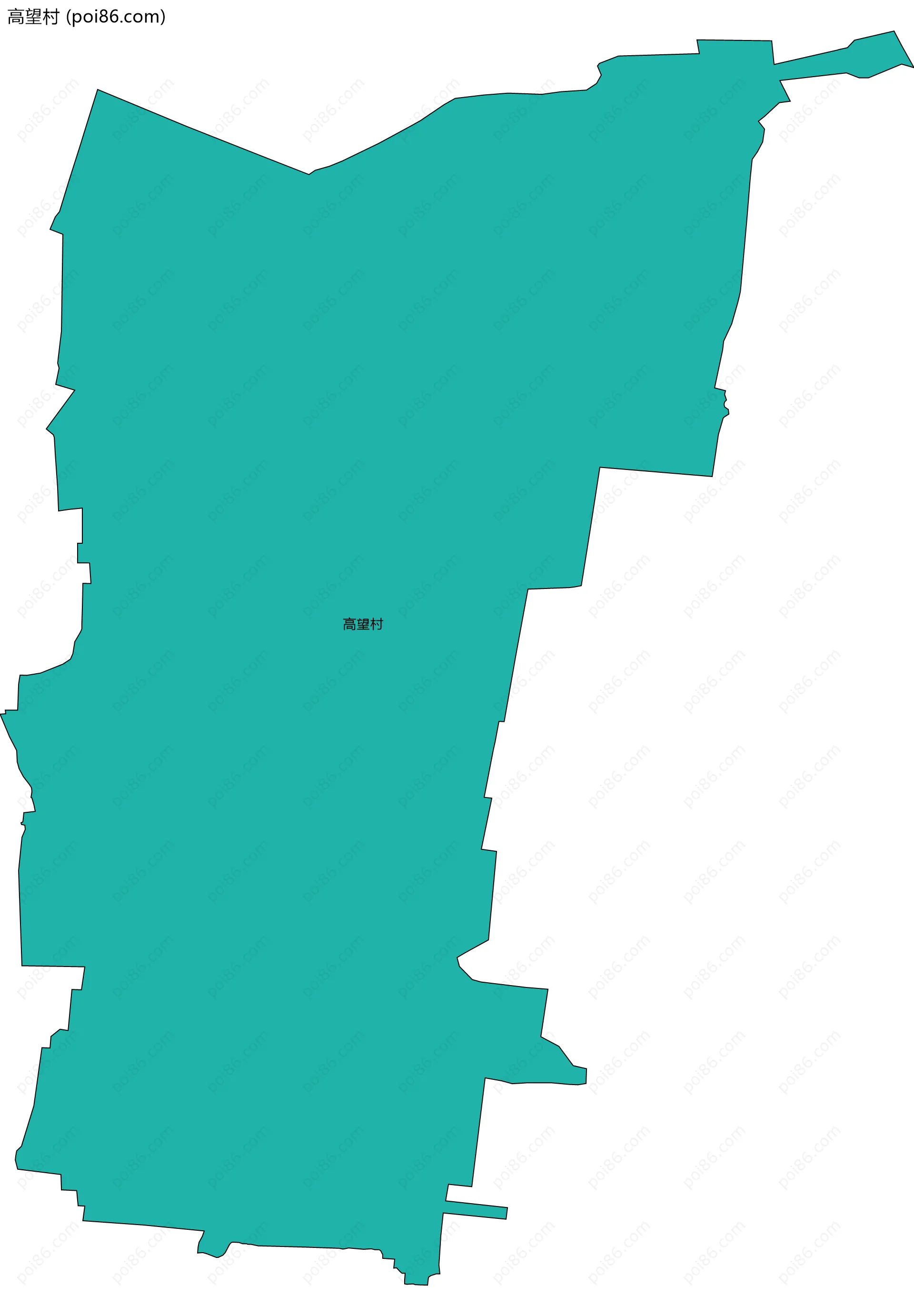 高望村边界地图