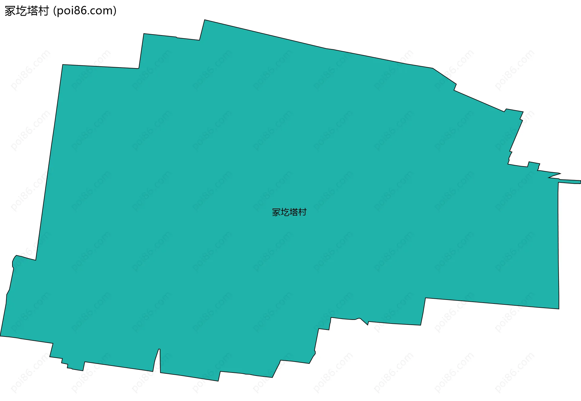 冢圪塔村边界地图