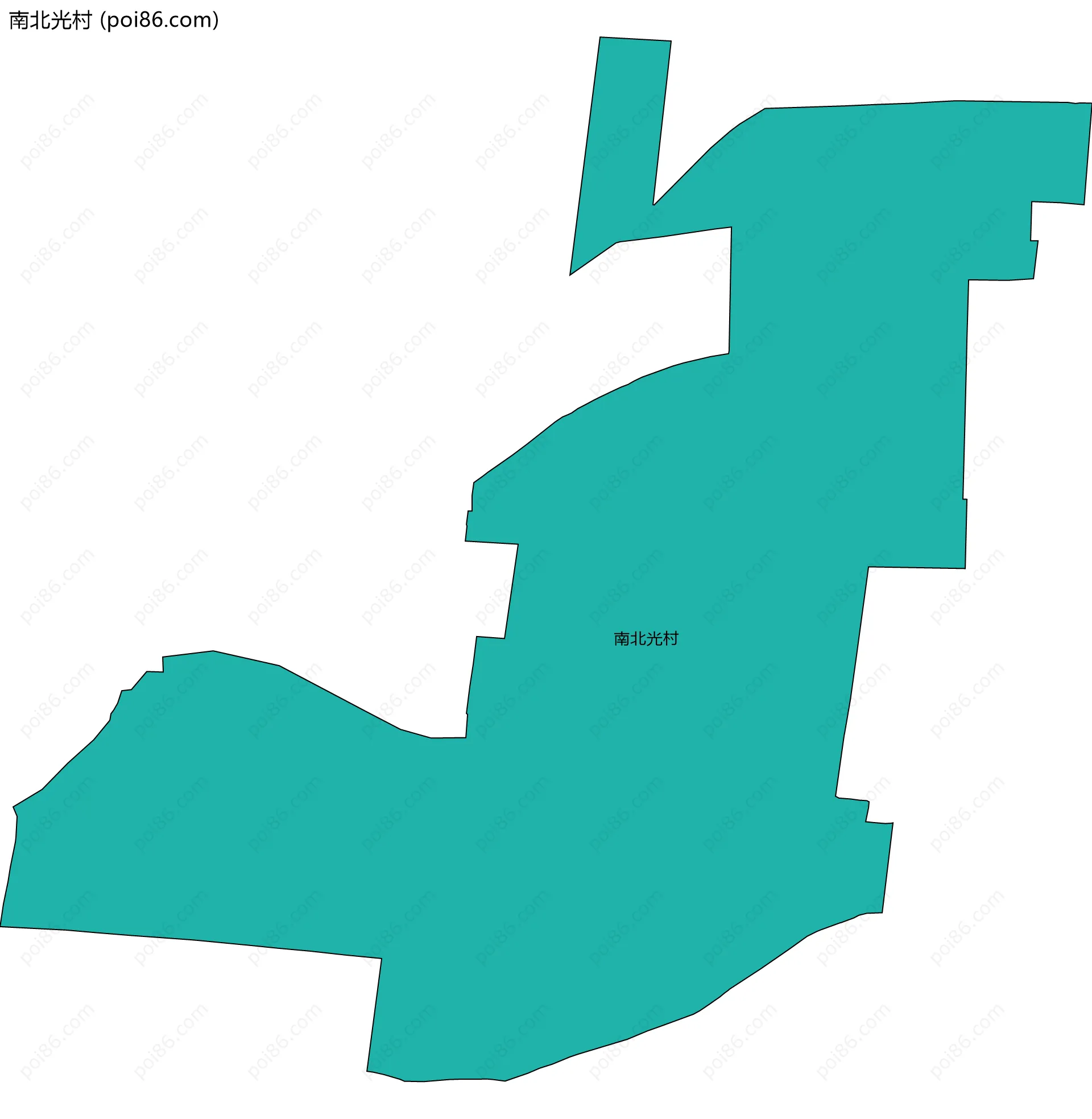 南北光村边界地图