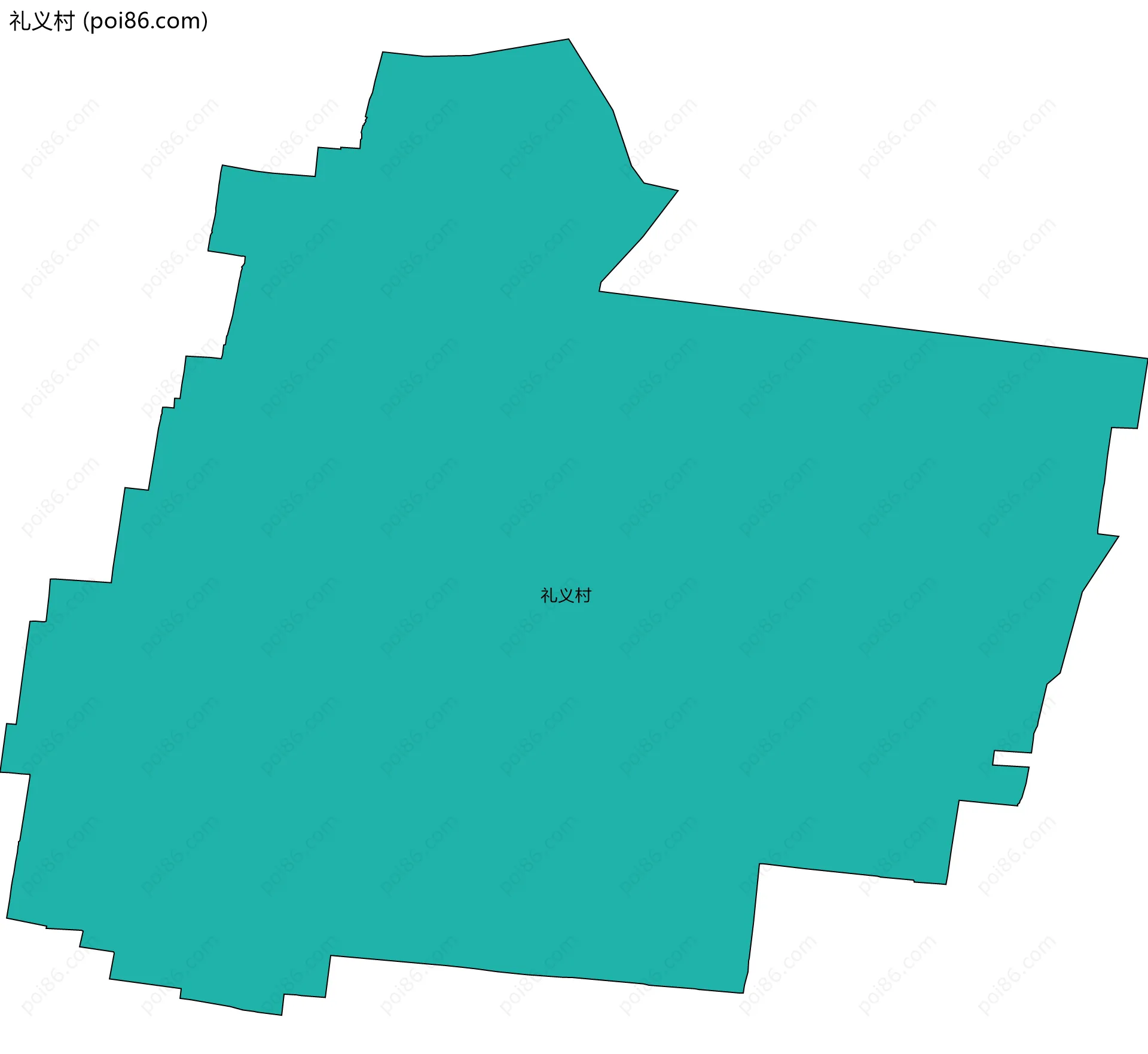 礼义村边界地图