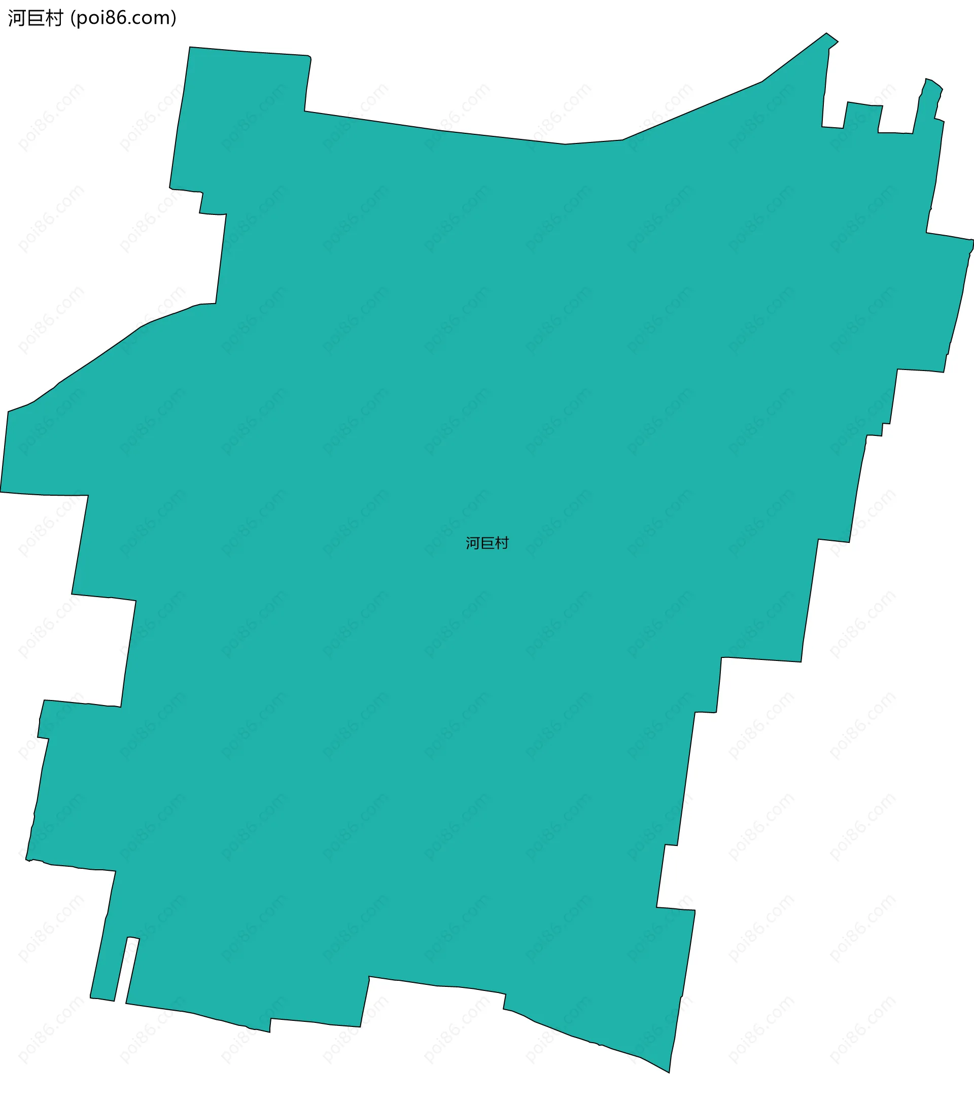 河巨村边界地图