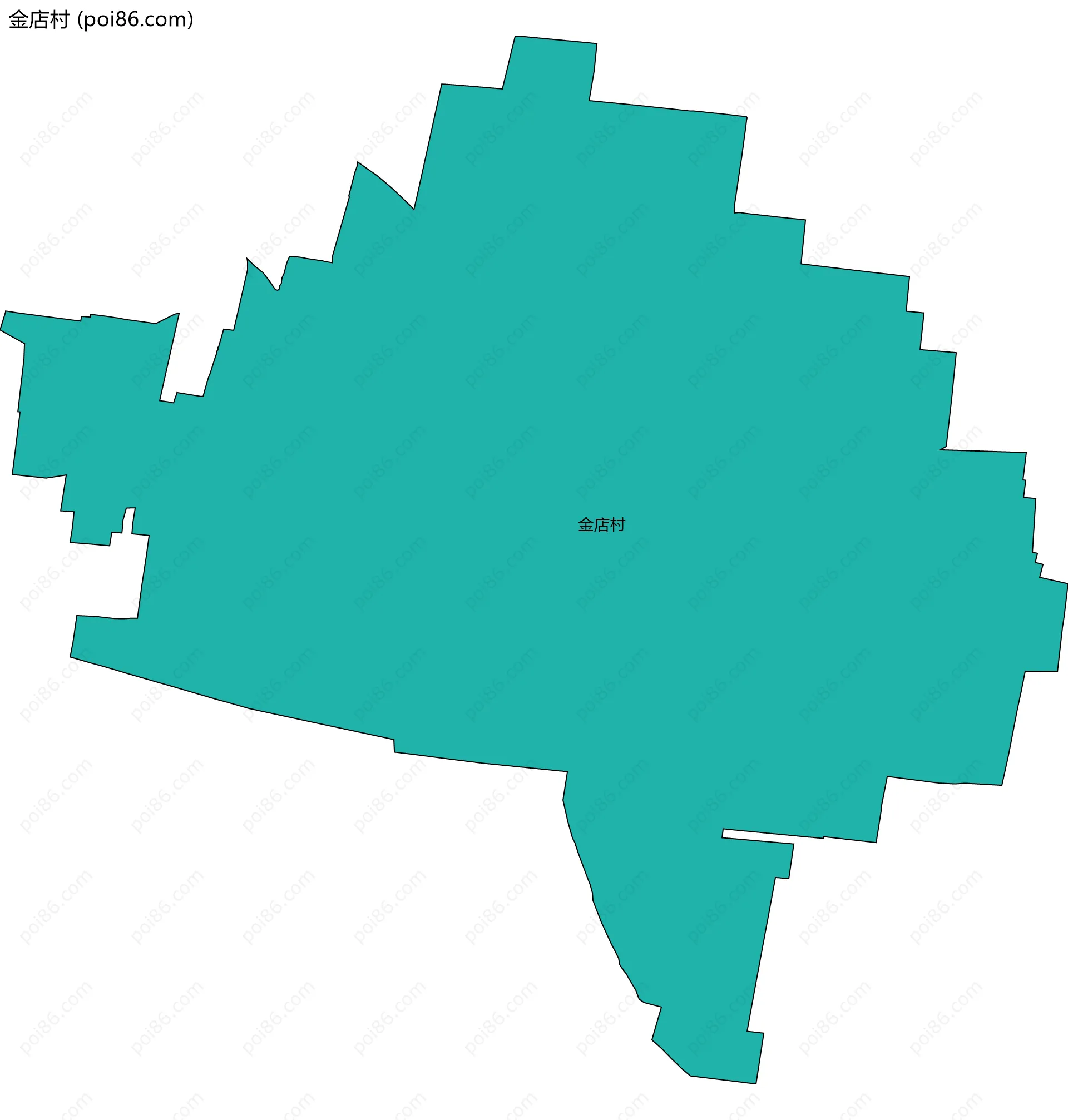 金店村边界地图