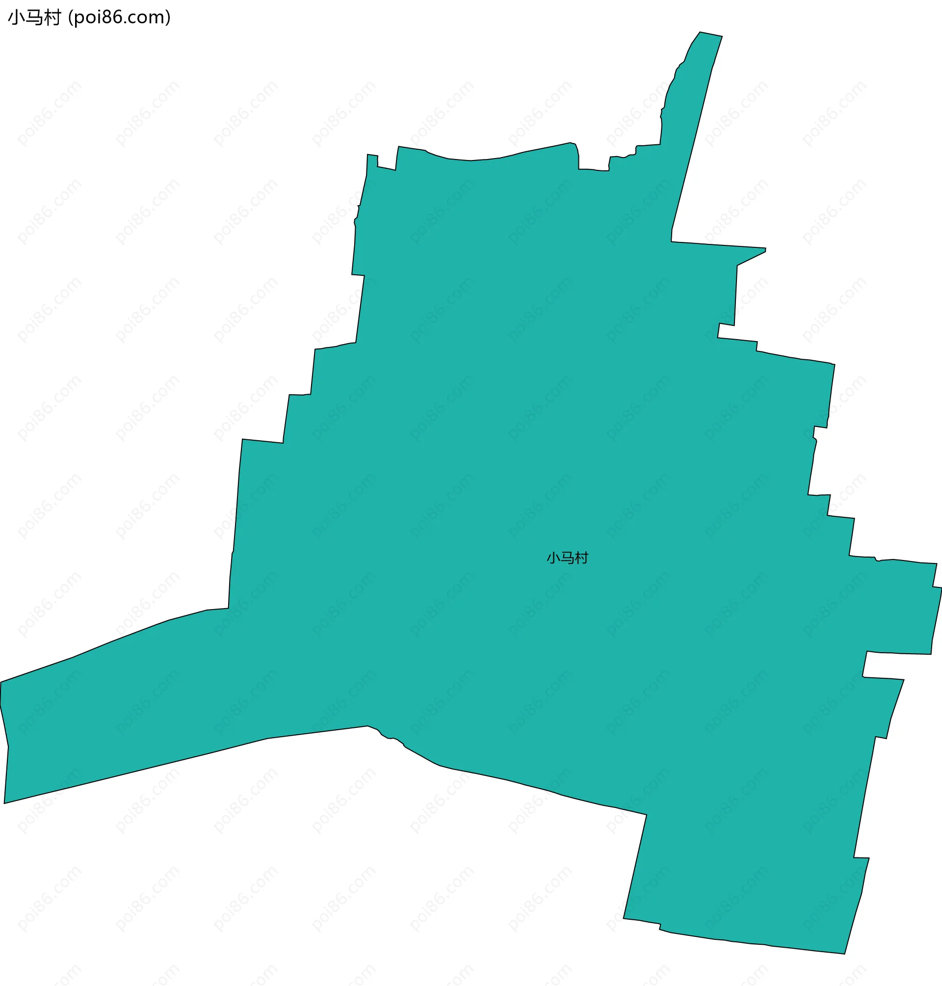 小马村边界地图
