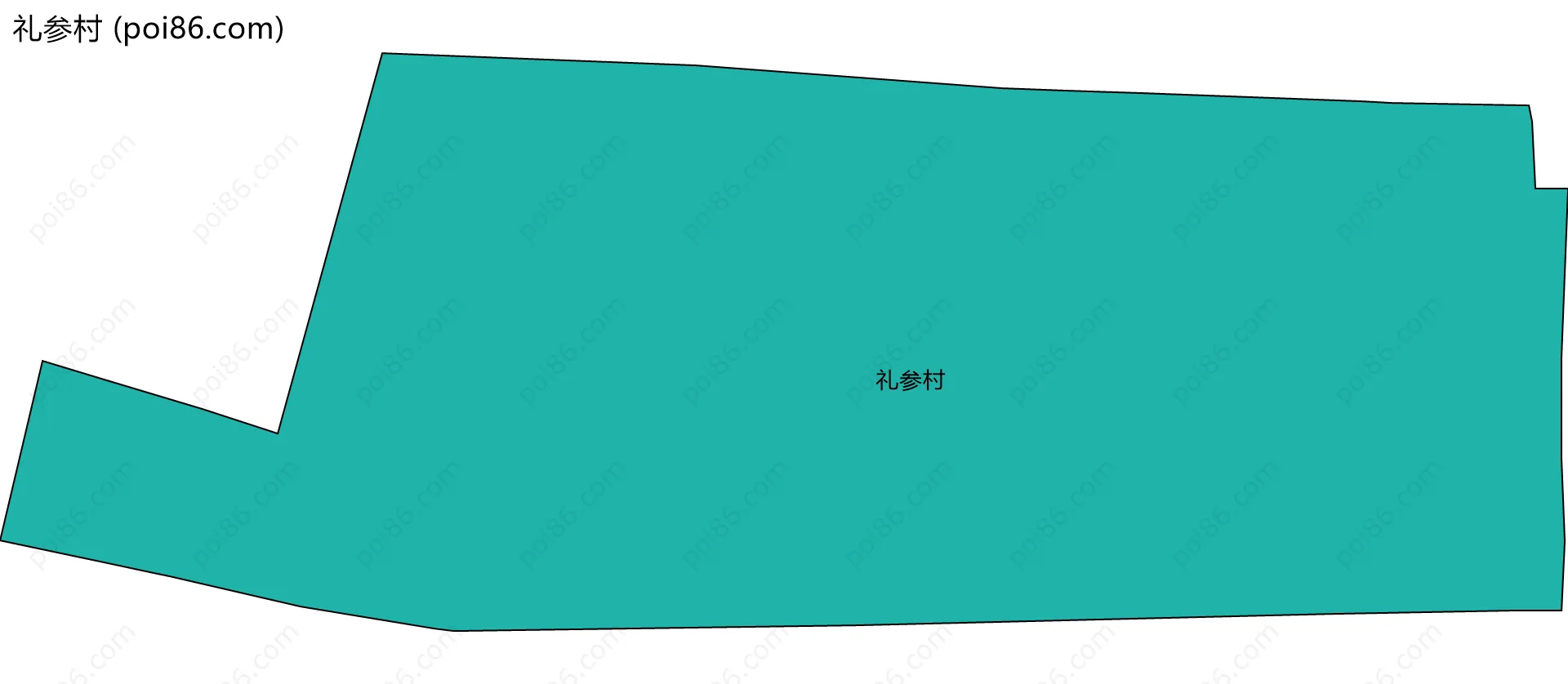 礼参村边界地图