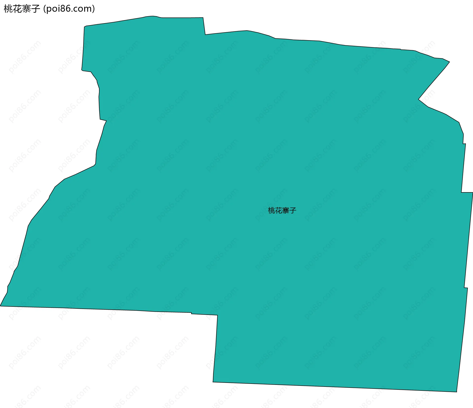 桃花寨子边界地图