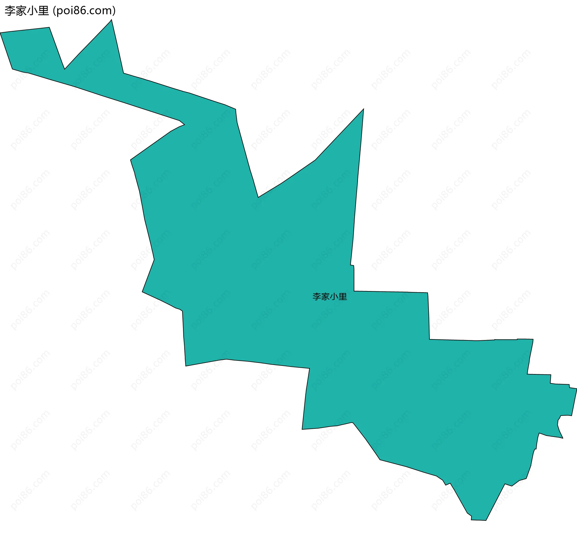 李家小里边界地图