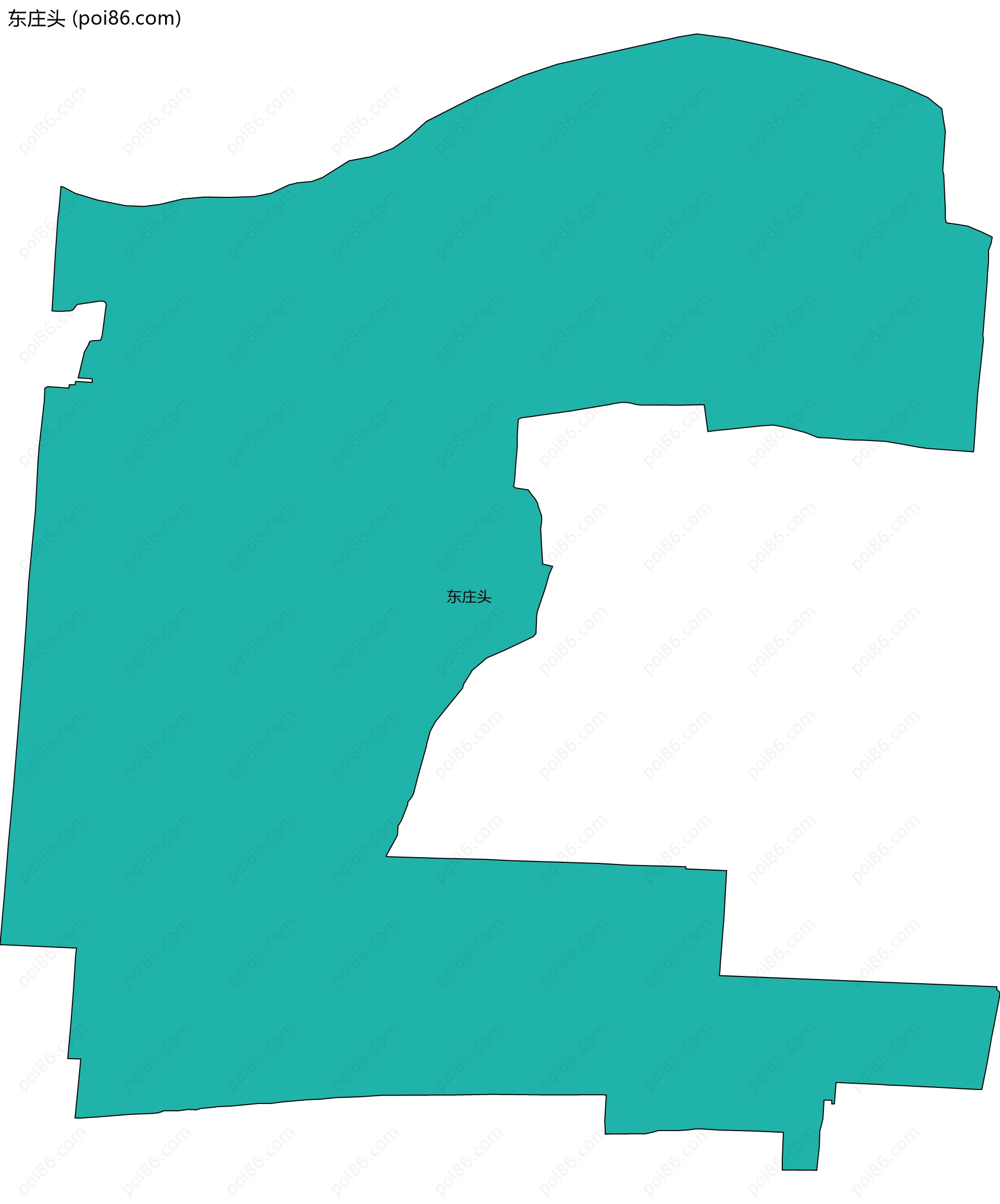 东庄头边界地图