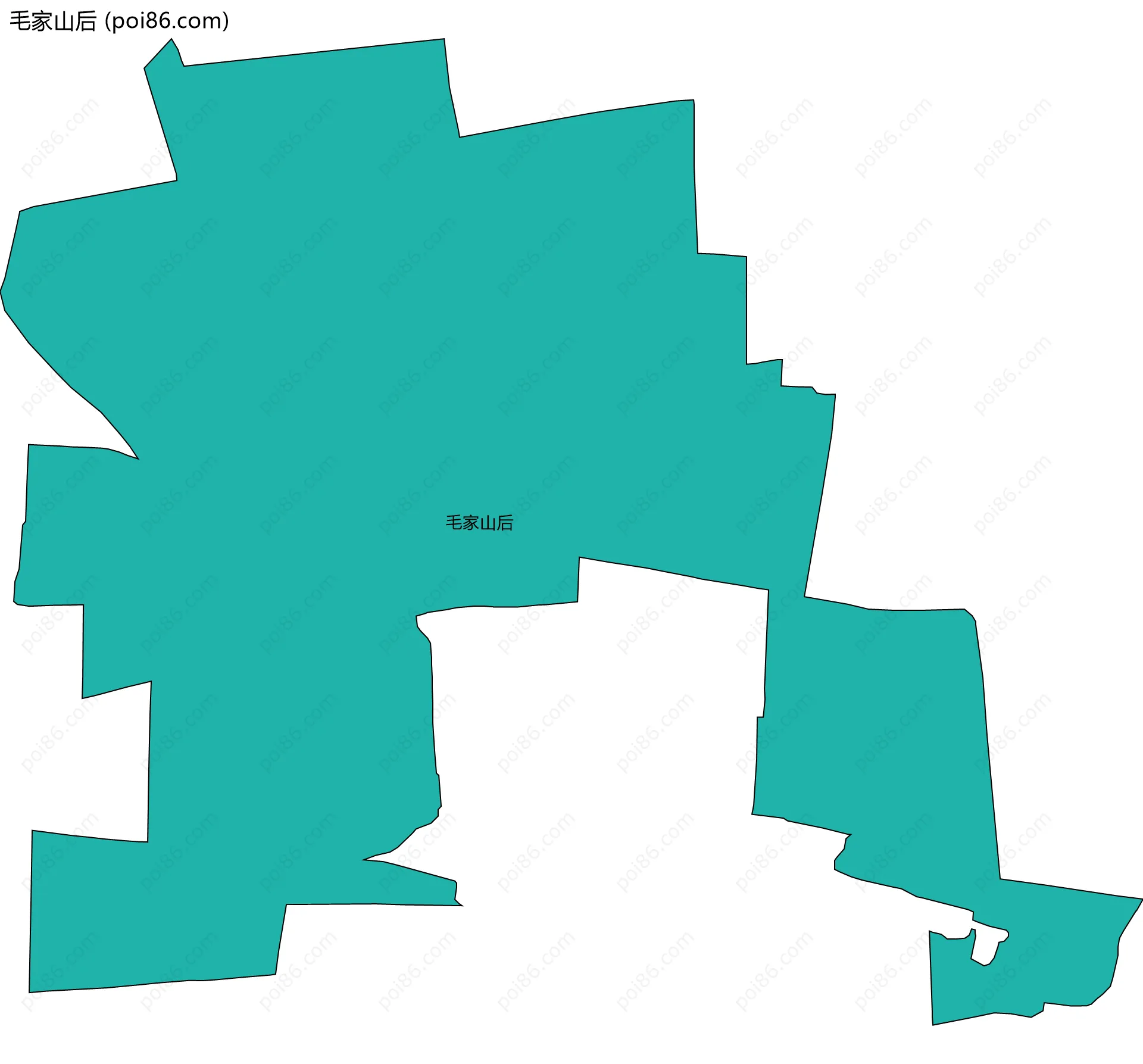 毛家山后边界地图