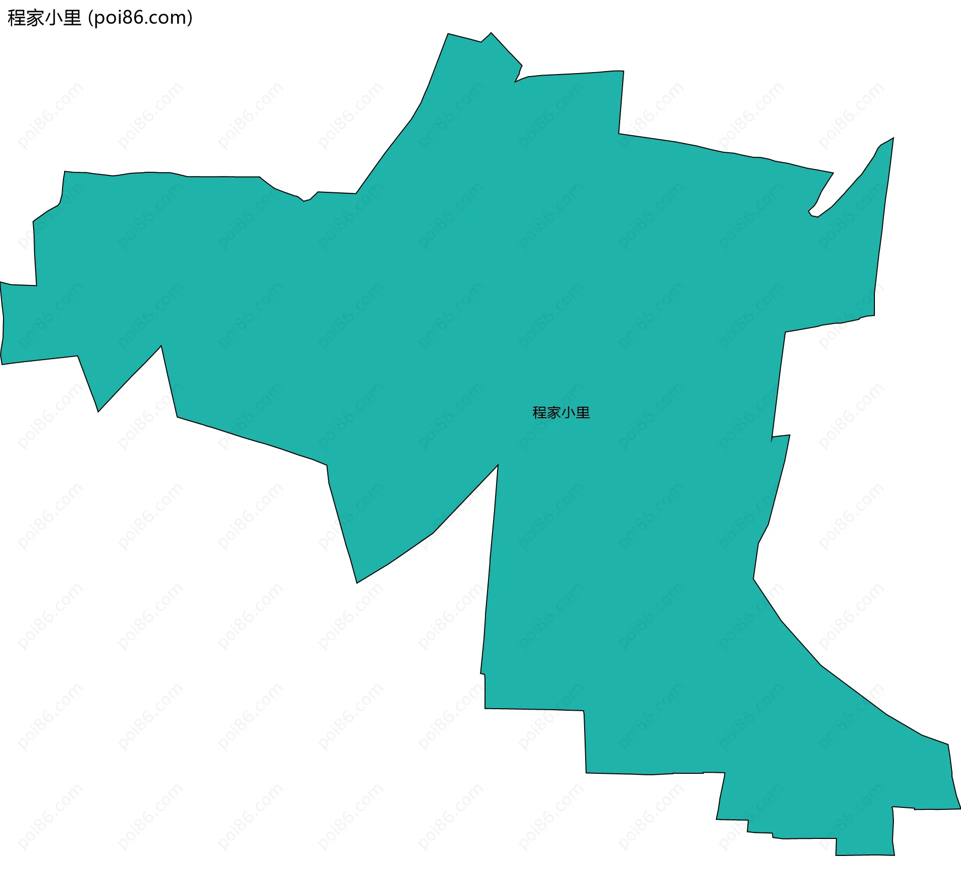 程家小里边界地图