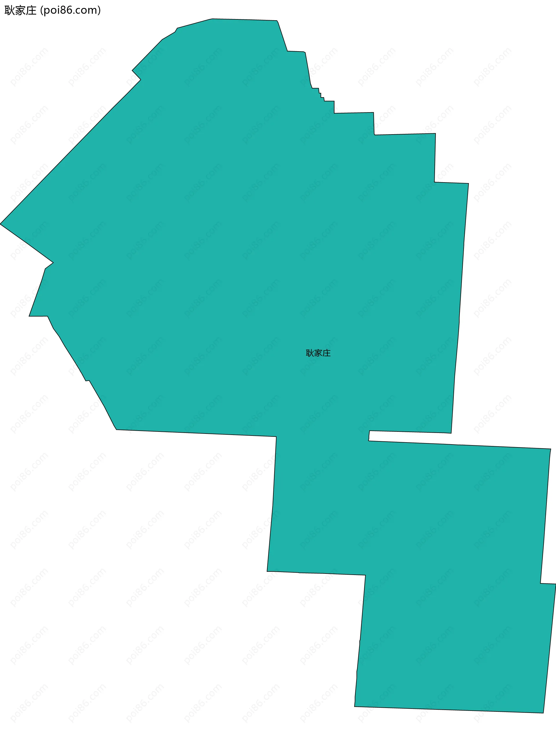 耿家庄边界地图