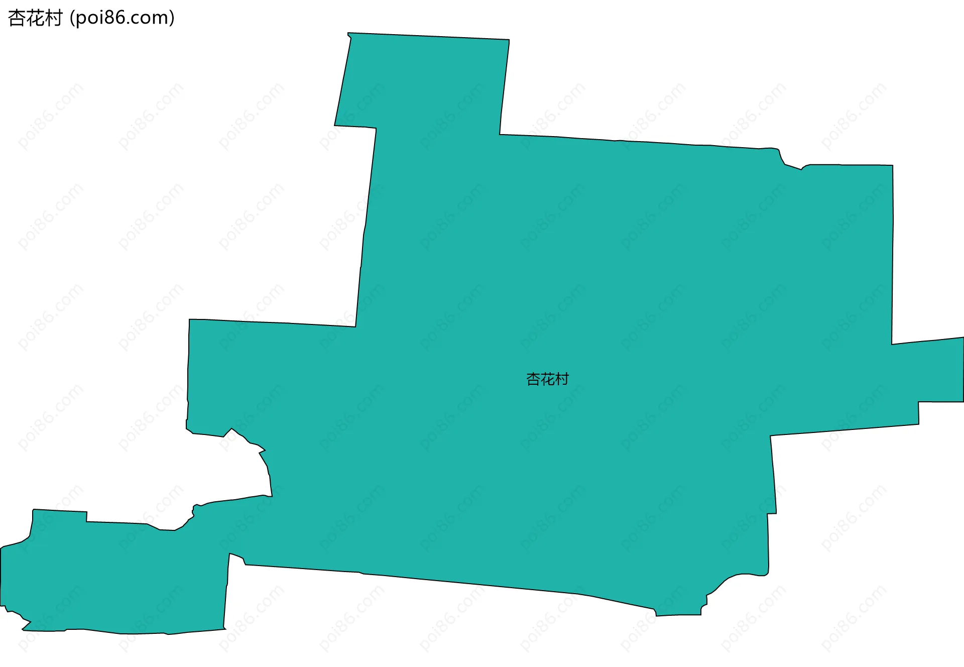 杏花村边界地图