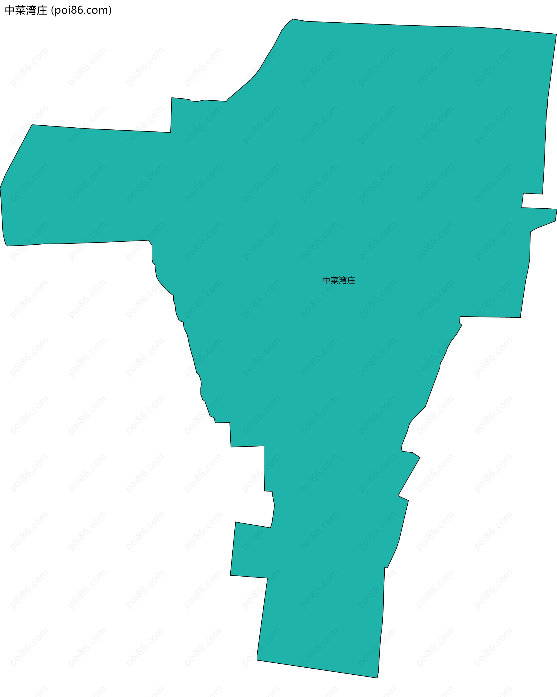 中菜湾庄边界地图