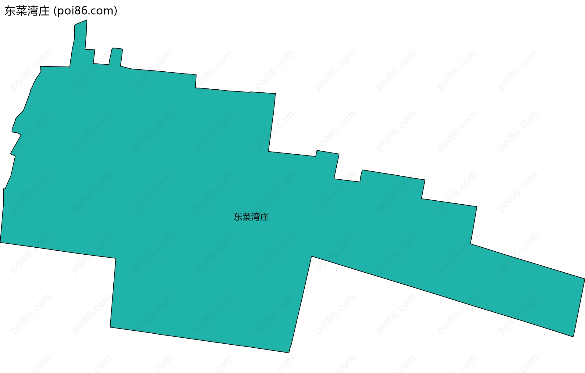 东菜湾庄边界地图