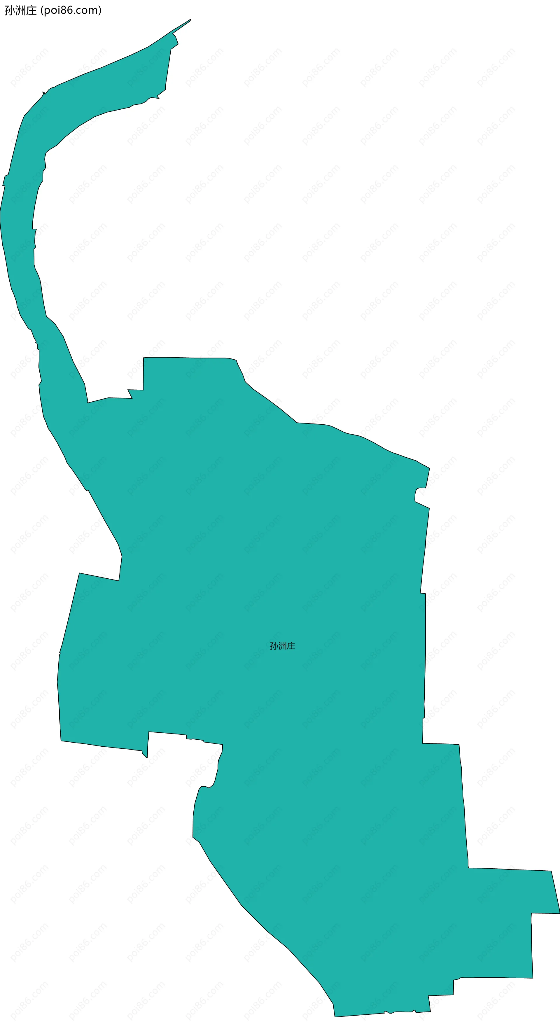 孙洲庄边界地图