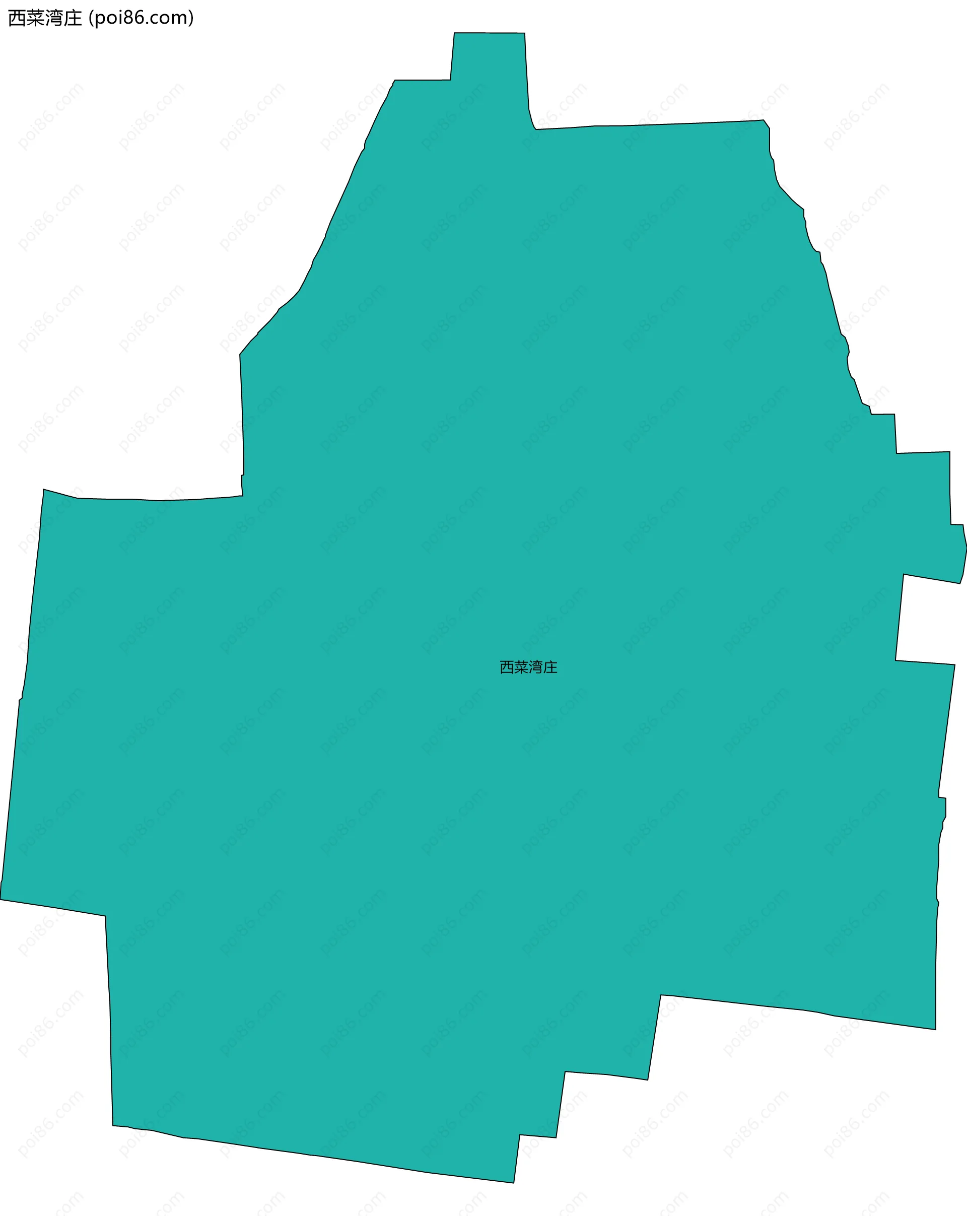 西菜湾庄边界地图