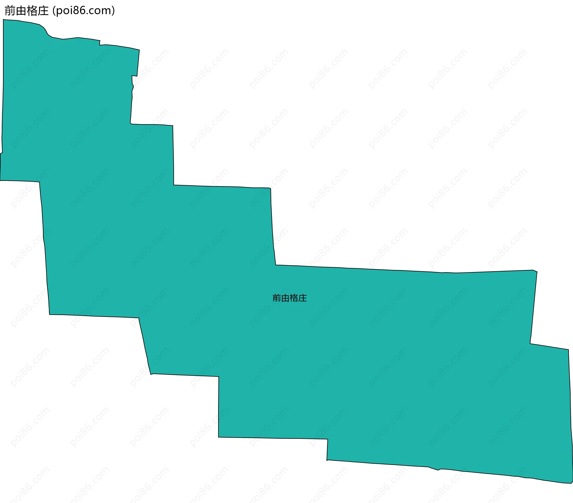 前由格庄边界地图