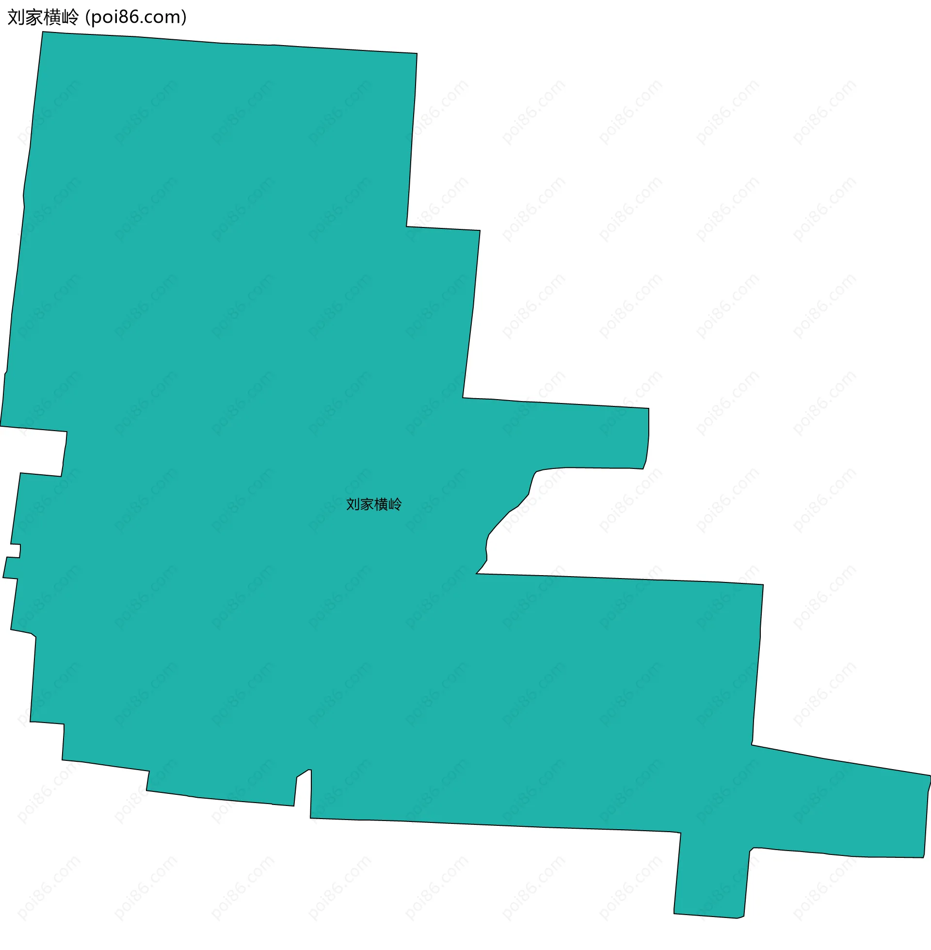 刘家横岭边界地图