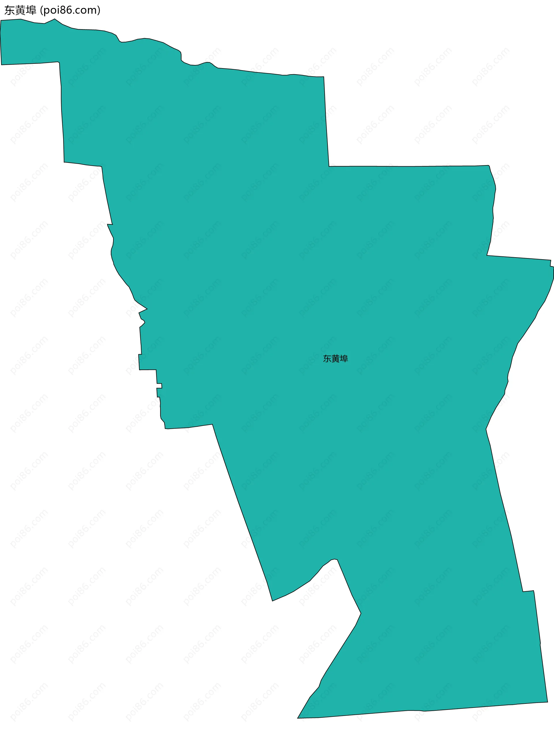 东黄埠边界地图