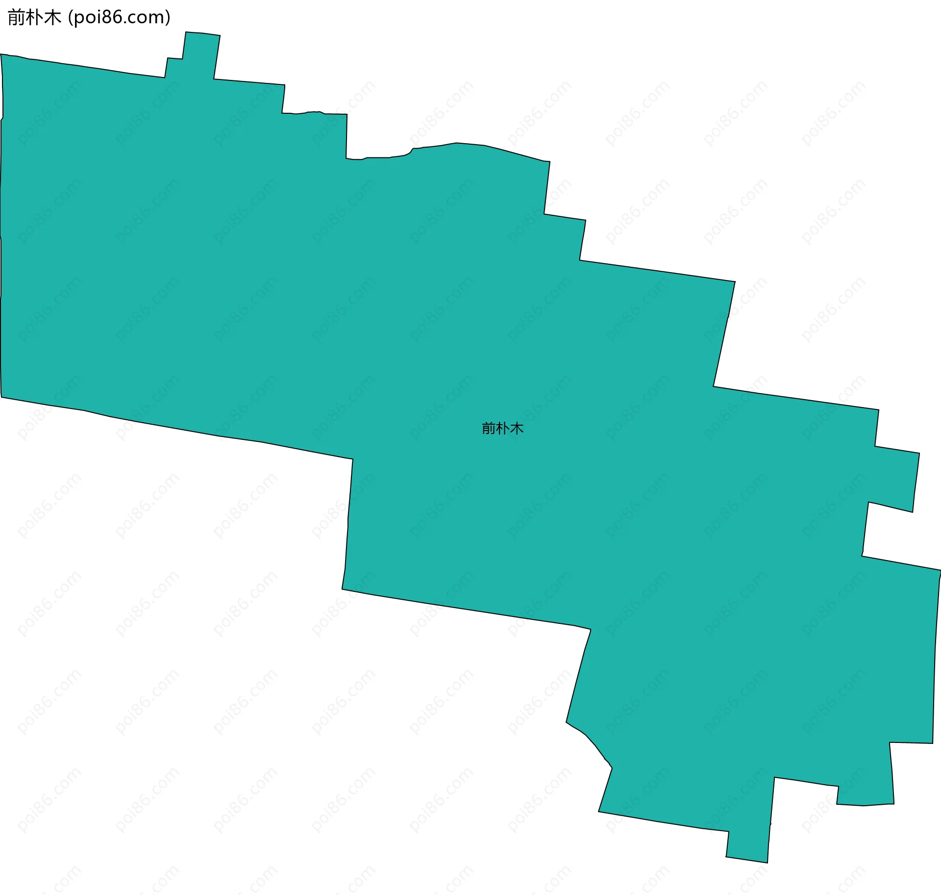 前朴木边界地图