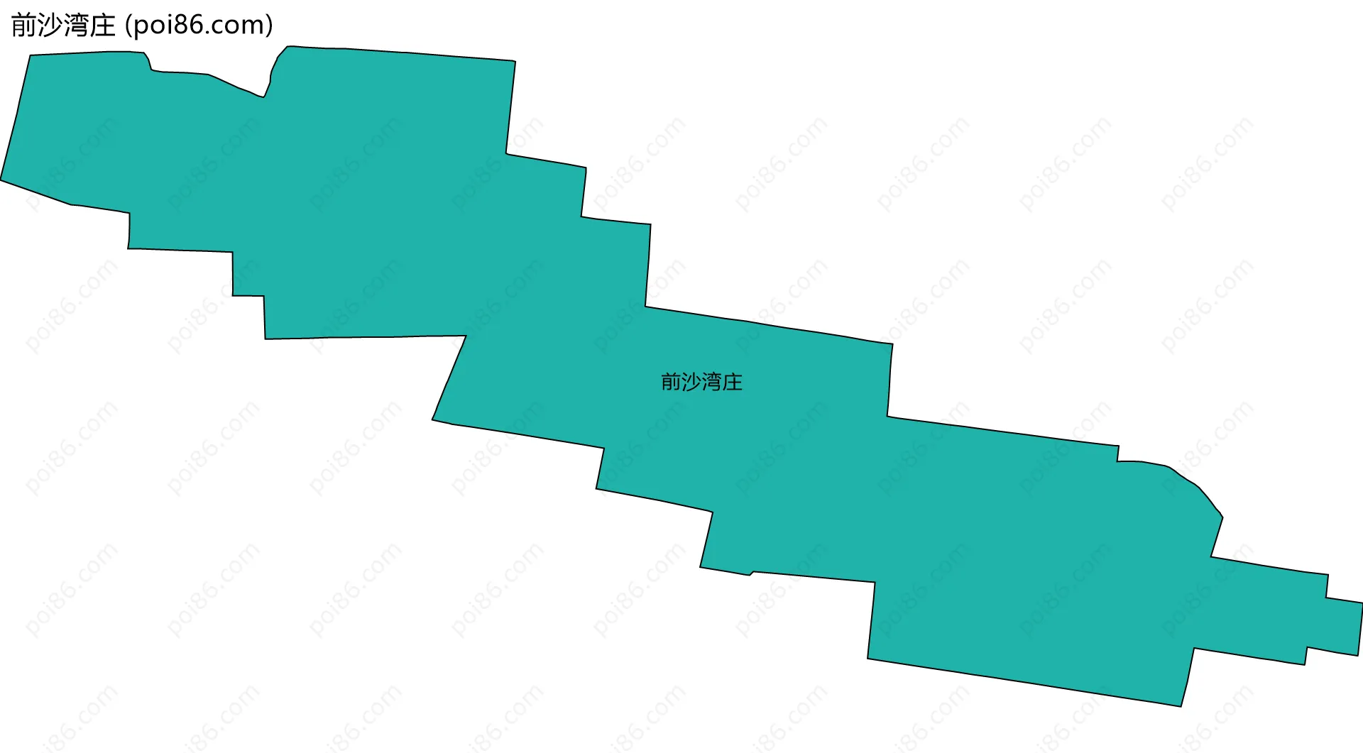 前沙湾庄边界地图