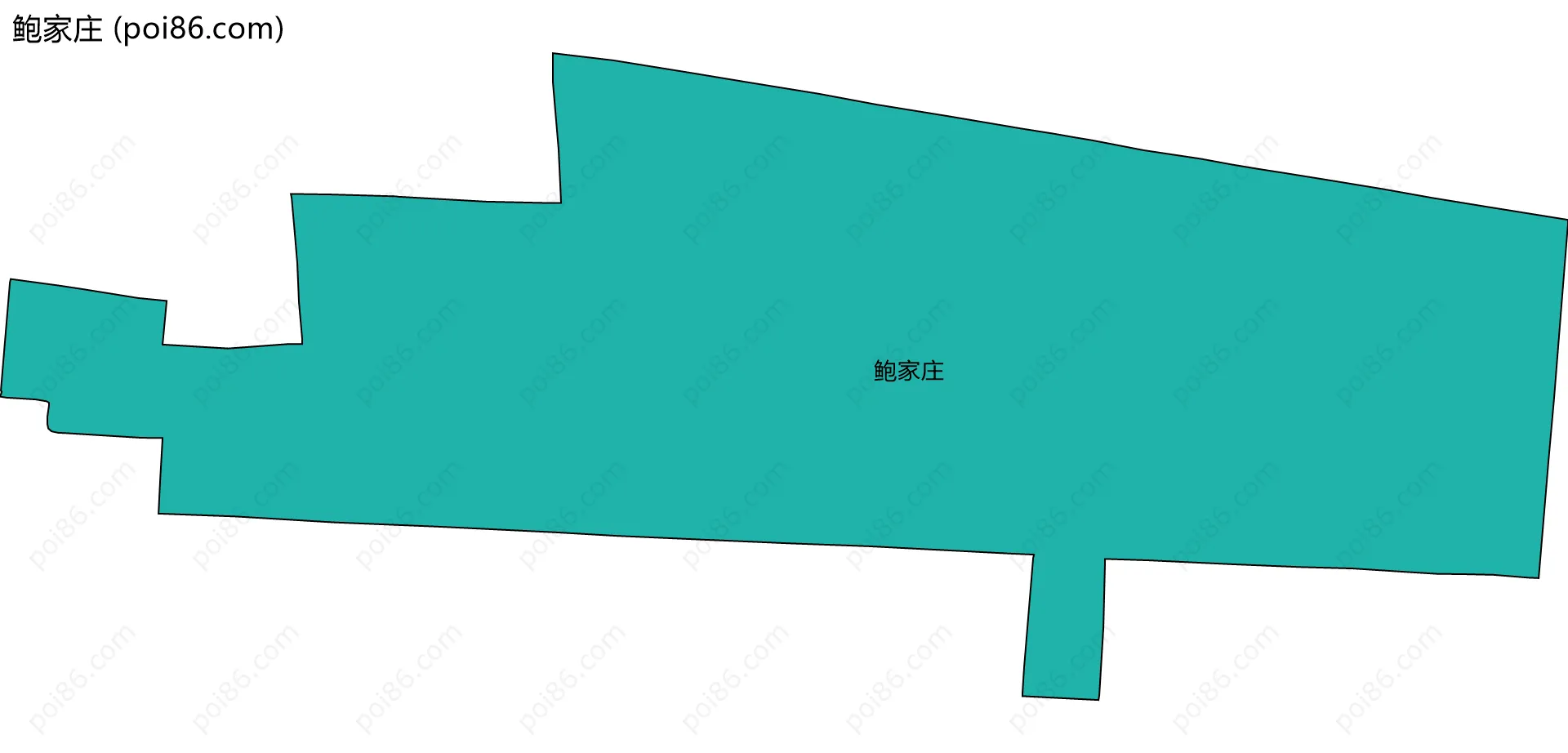 鲍家庄边界地图