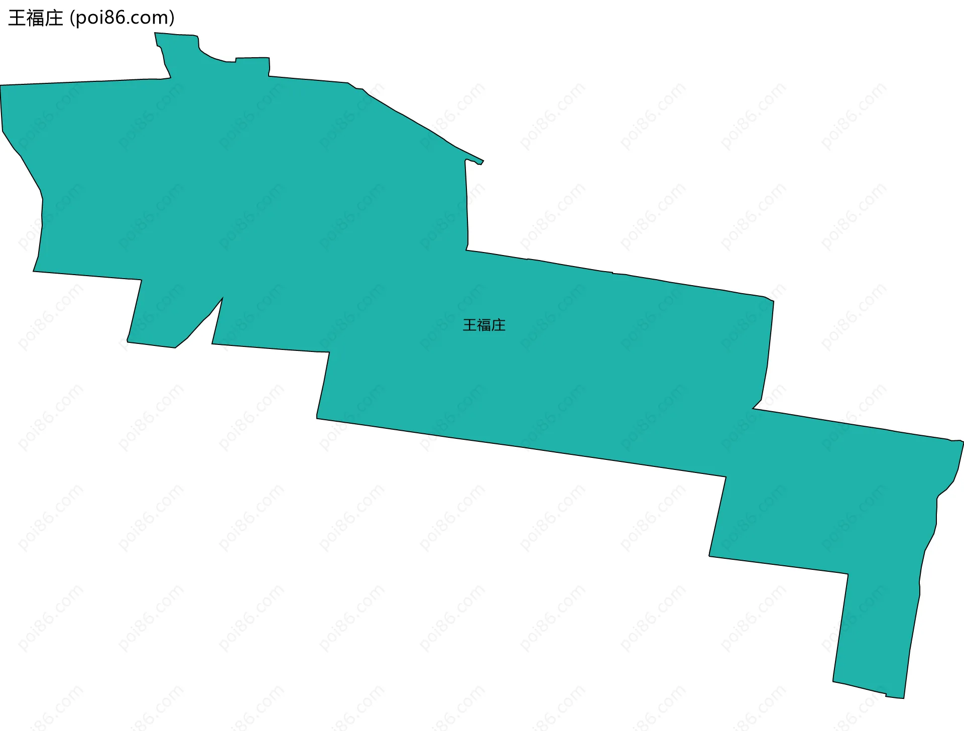王福庄边界地图