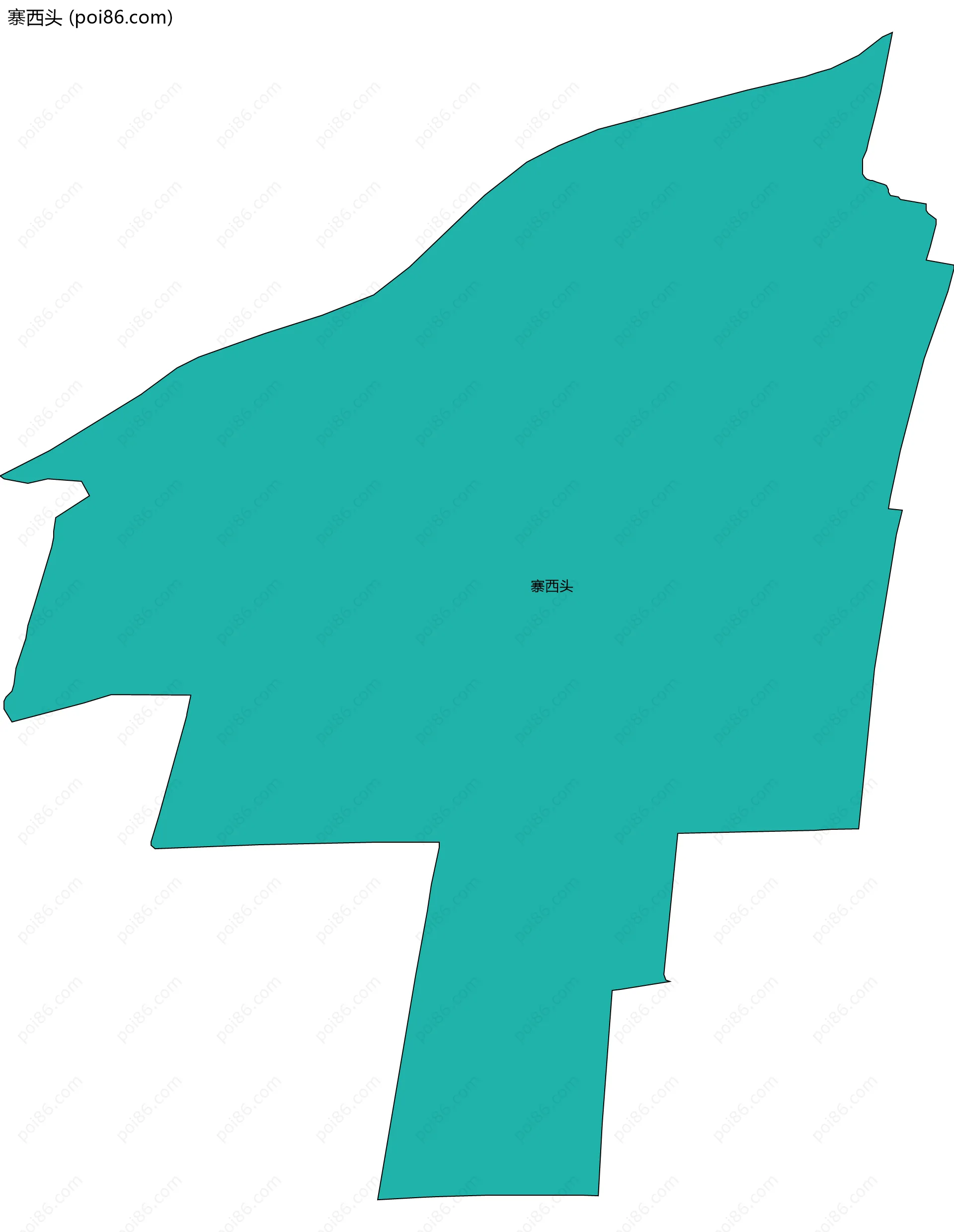 寨西头边界地图